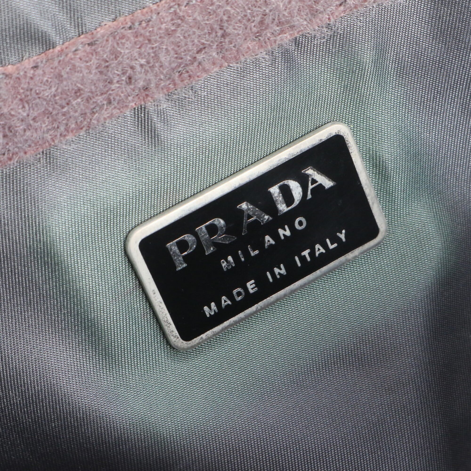 Pradasports Gray Navy Boston Bag Tote Bag (Pre-Owned)