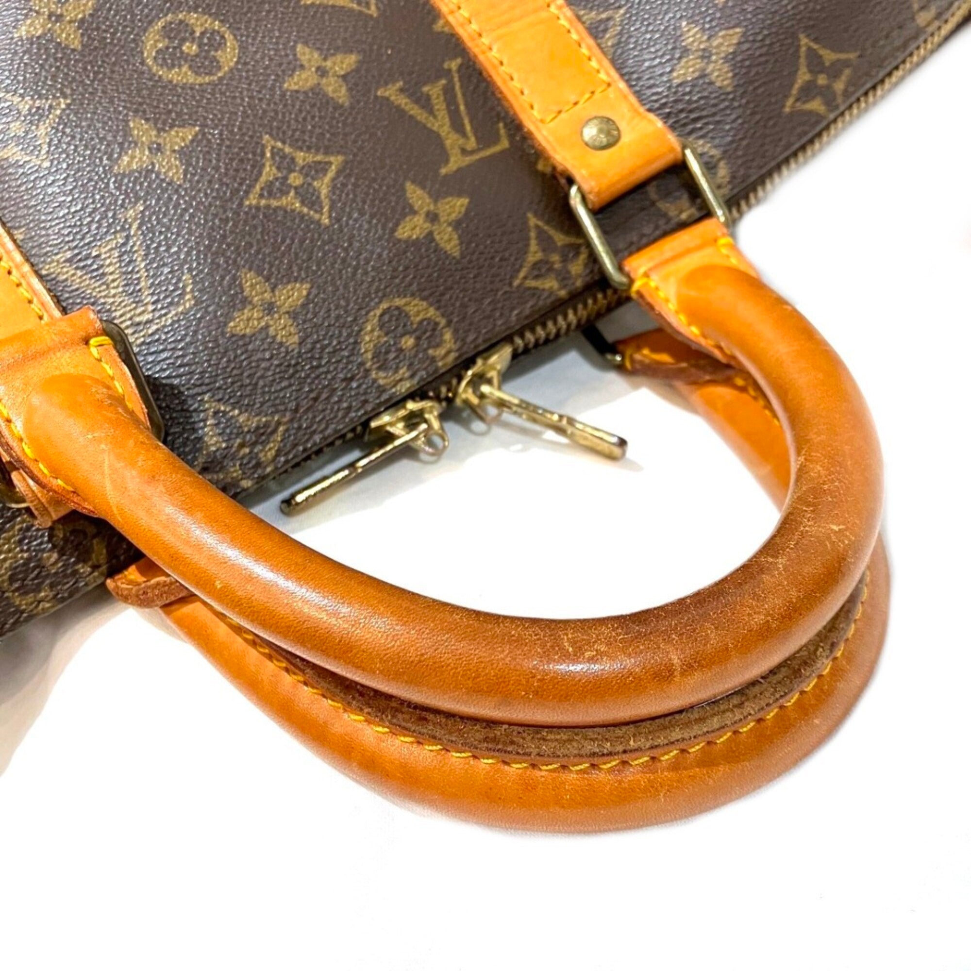 Louis Vuitton Brown Galle Monogram Monogram Boston Bag (Pre-Owned)