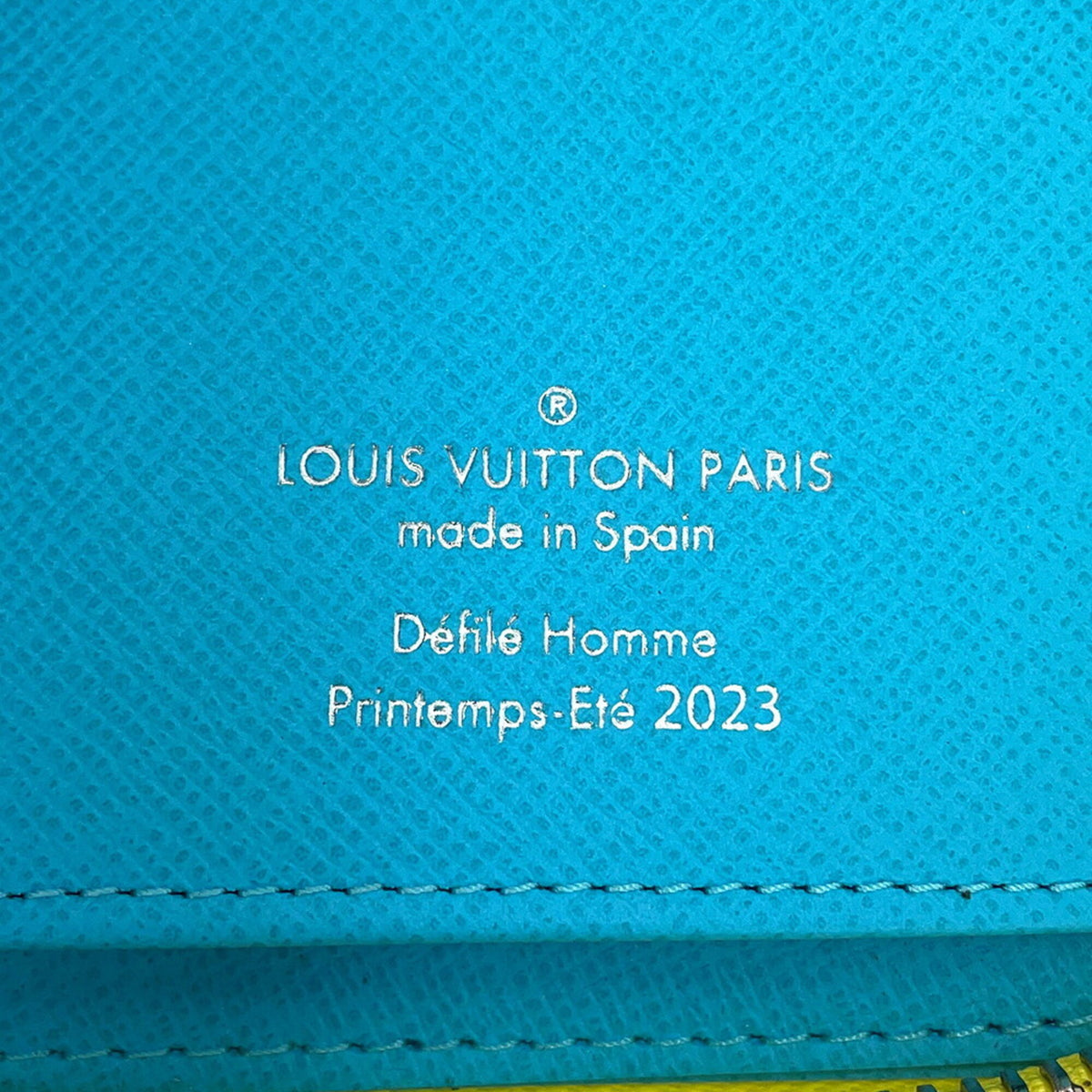 Louis Vuitton Blue Yellow Monogram Long Wallet (Bi-Fold) (Pre-Owned)