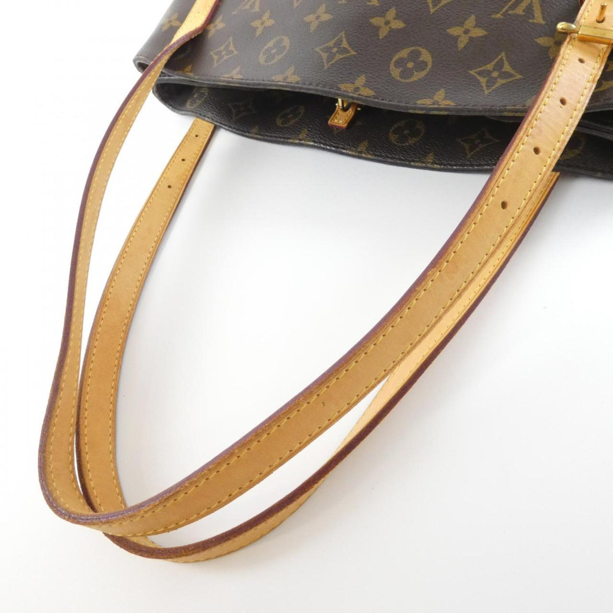 Louis Vuitton Monogram Marron Coated Canvas Shoulder Bag (Pre-Owned)