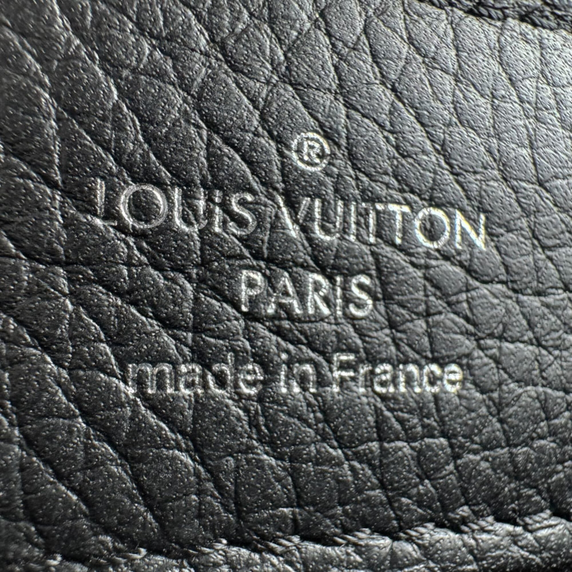 Louis Vuitton Black Purple Spangles Leather Handbag Shoulder Bag (Pre-Owned)