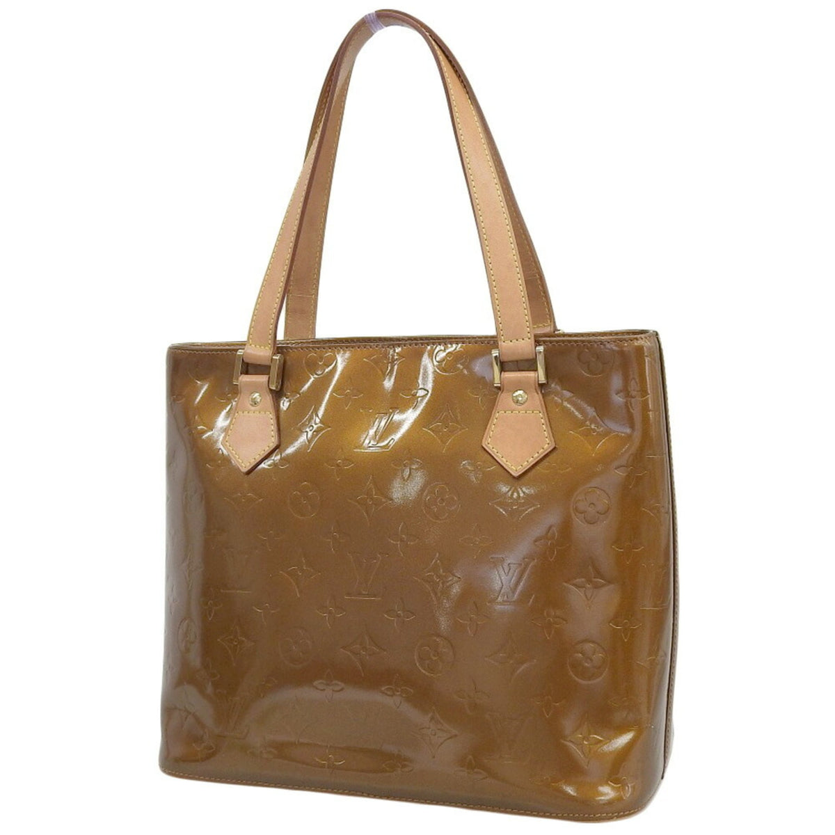 Louis Vuitton Bronze Leather Shoulder Bag Tote Bag (Pre-Owned)