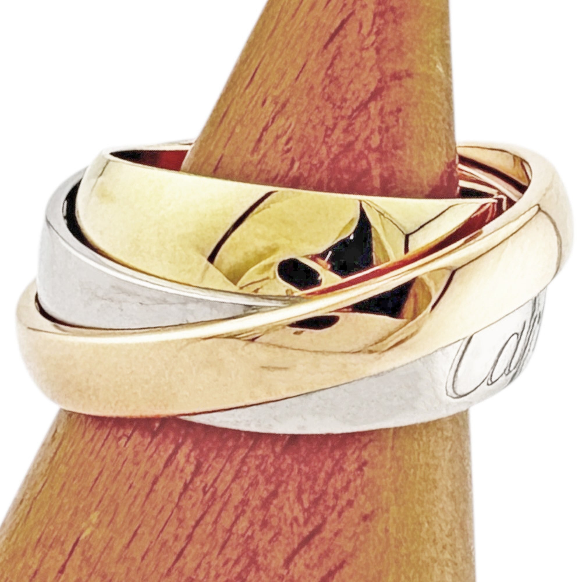 Cartier Yellow Gold (18K) Pink Gold (18K) White Gold (18K) Band Ring (Pre-Owned)