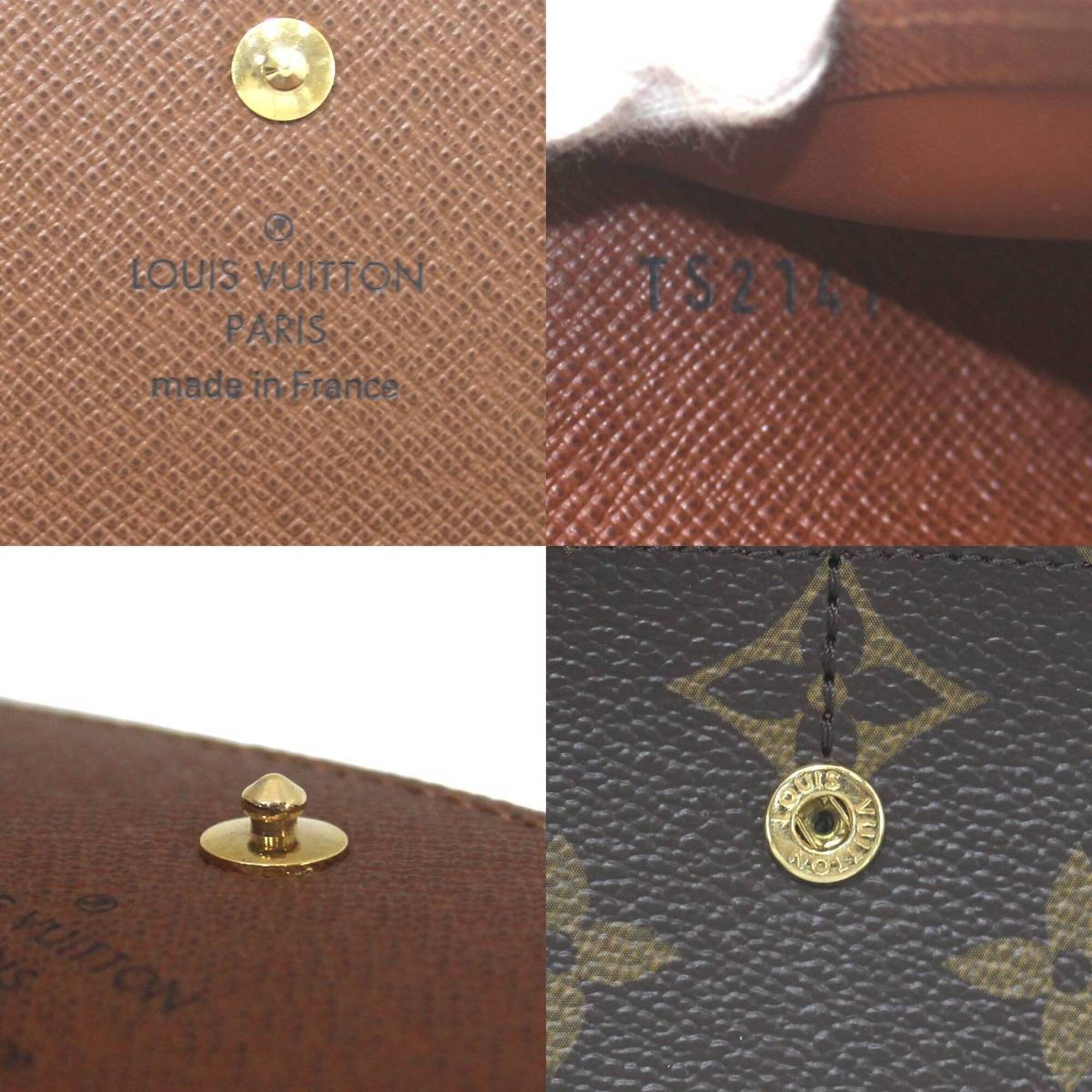 Louis Vuitton Monogram Brown Monogram Long Wallet (Tri-Fold) (Pre-Owned)