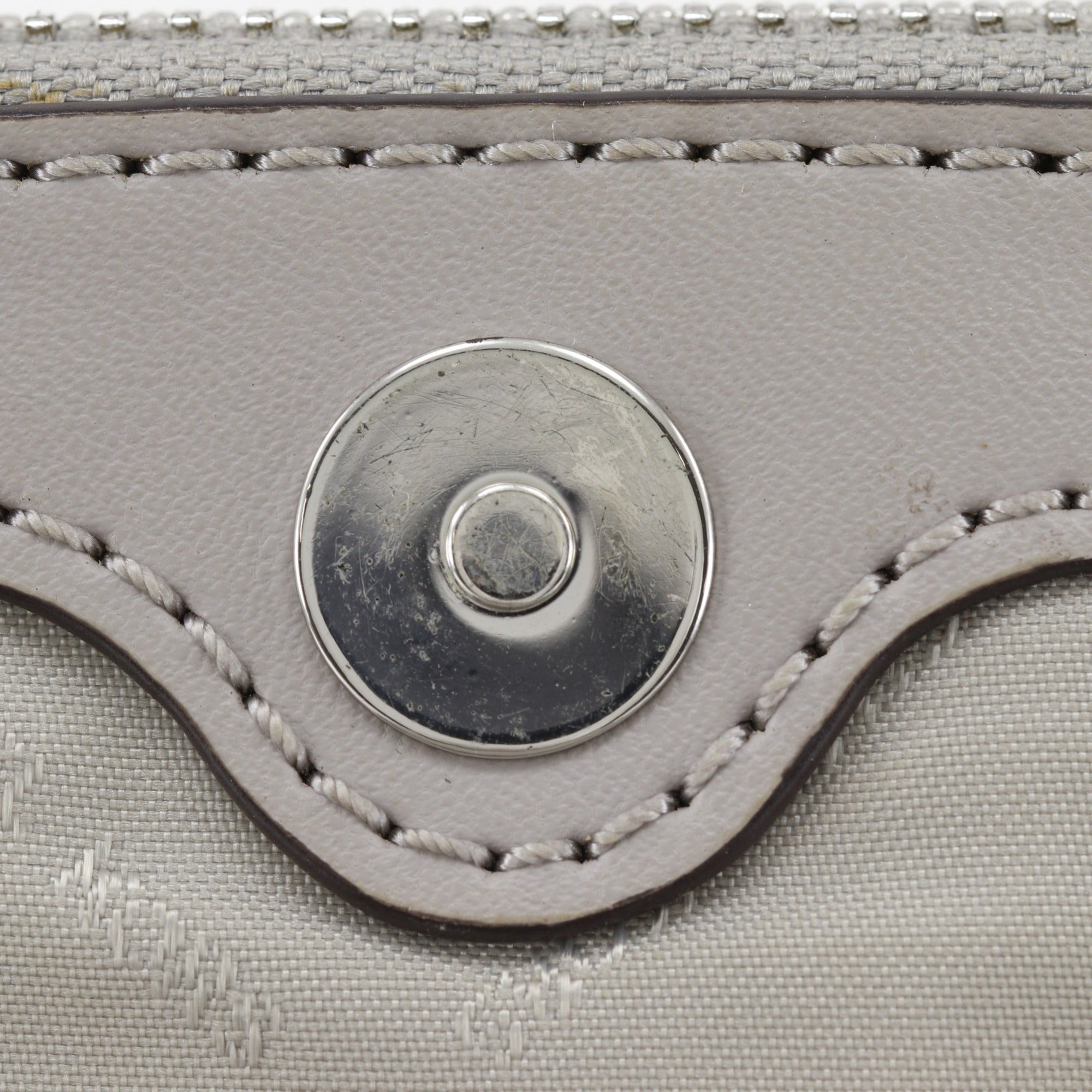 Michael Kors Gray Leather Shoulder Bag (Pre-Owned)