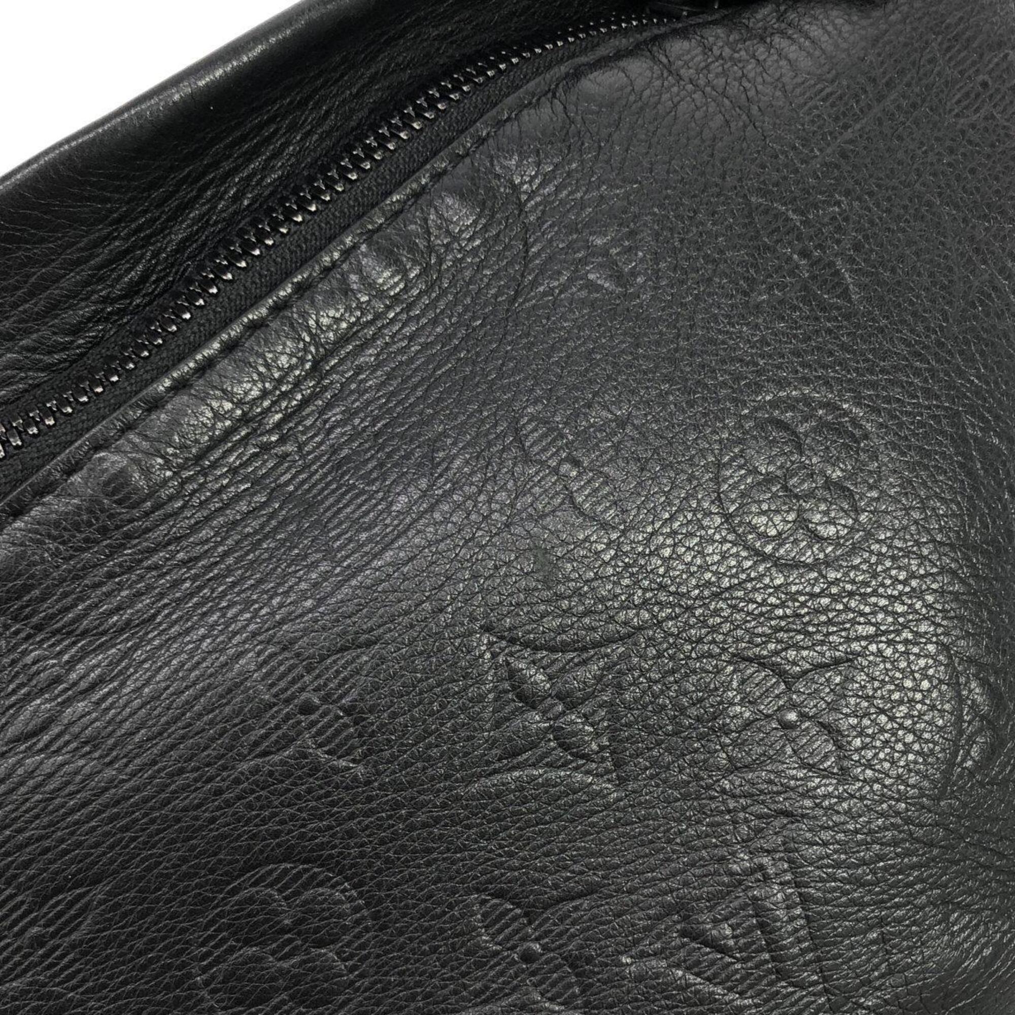 Louis Vuitton Black Leather Shoulder Bag (Pre-Owned)