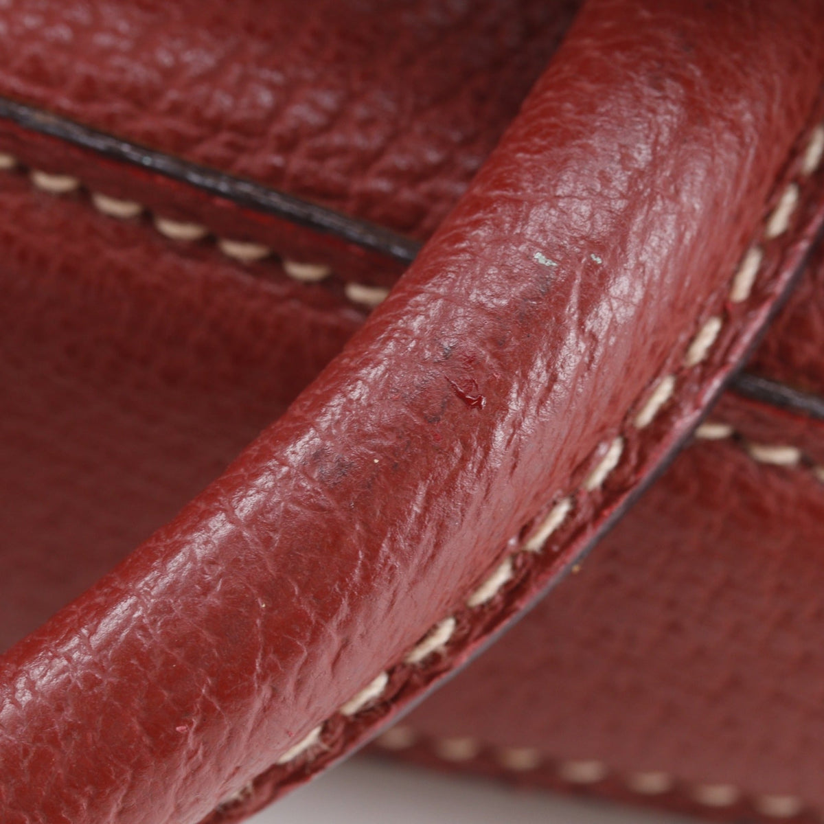 Gucci Red Color Suede Leather Backpack (Pre-Owned)