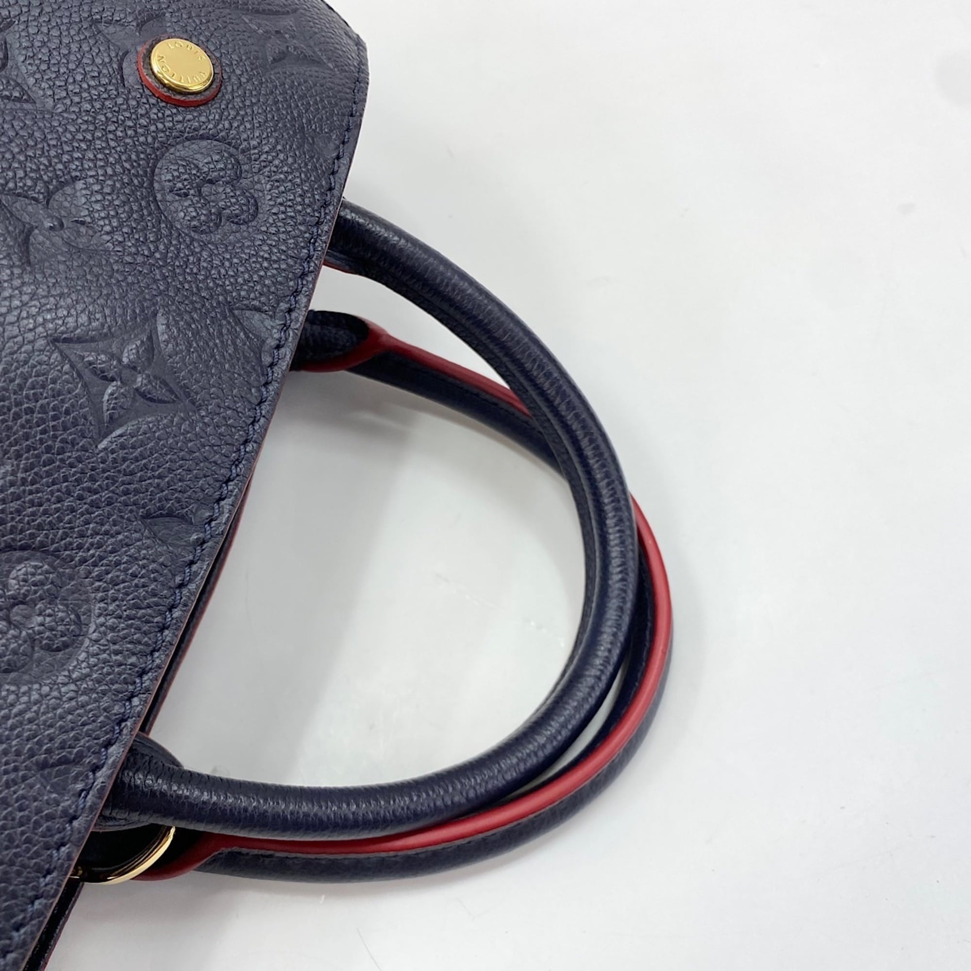 Louis Vuitton Navy Handbag (Pre-Owned)