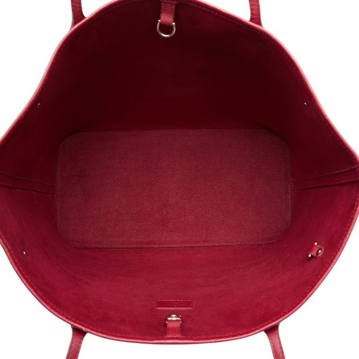 Louis Vuitton Fuchsia Red Color Leather Pouch Shoulder Bag Tote Bag (Pre-Owned)