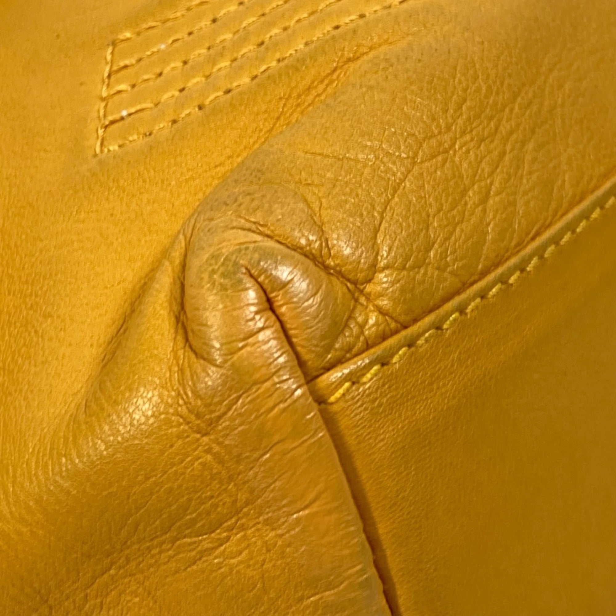 Chanel Yellow Leather Backpack (Pre-Owned)