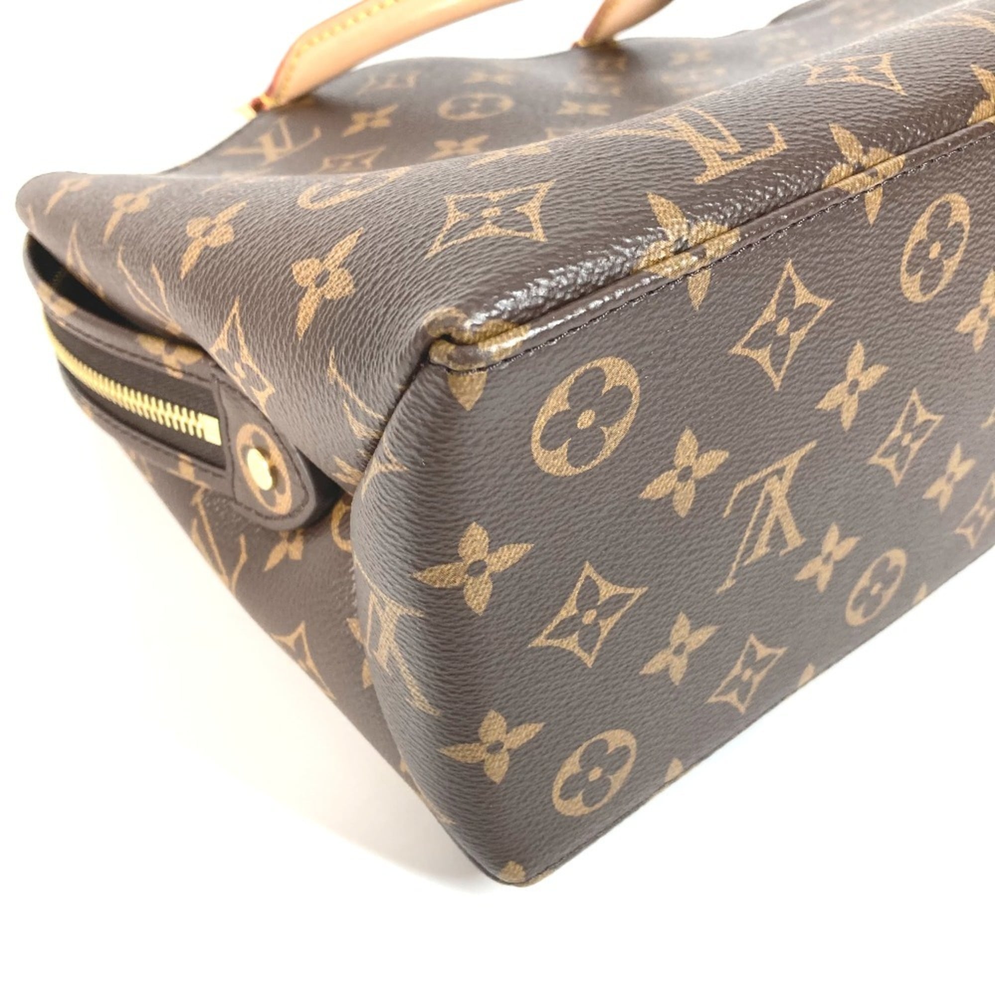 Louis Vuitton Brown Monogram Canvas Handbag Shoulder Bag Tote Bag (Pre-Owned)