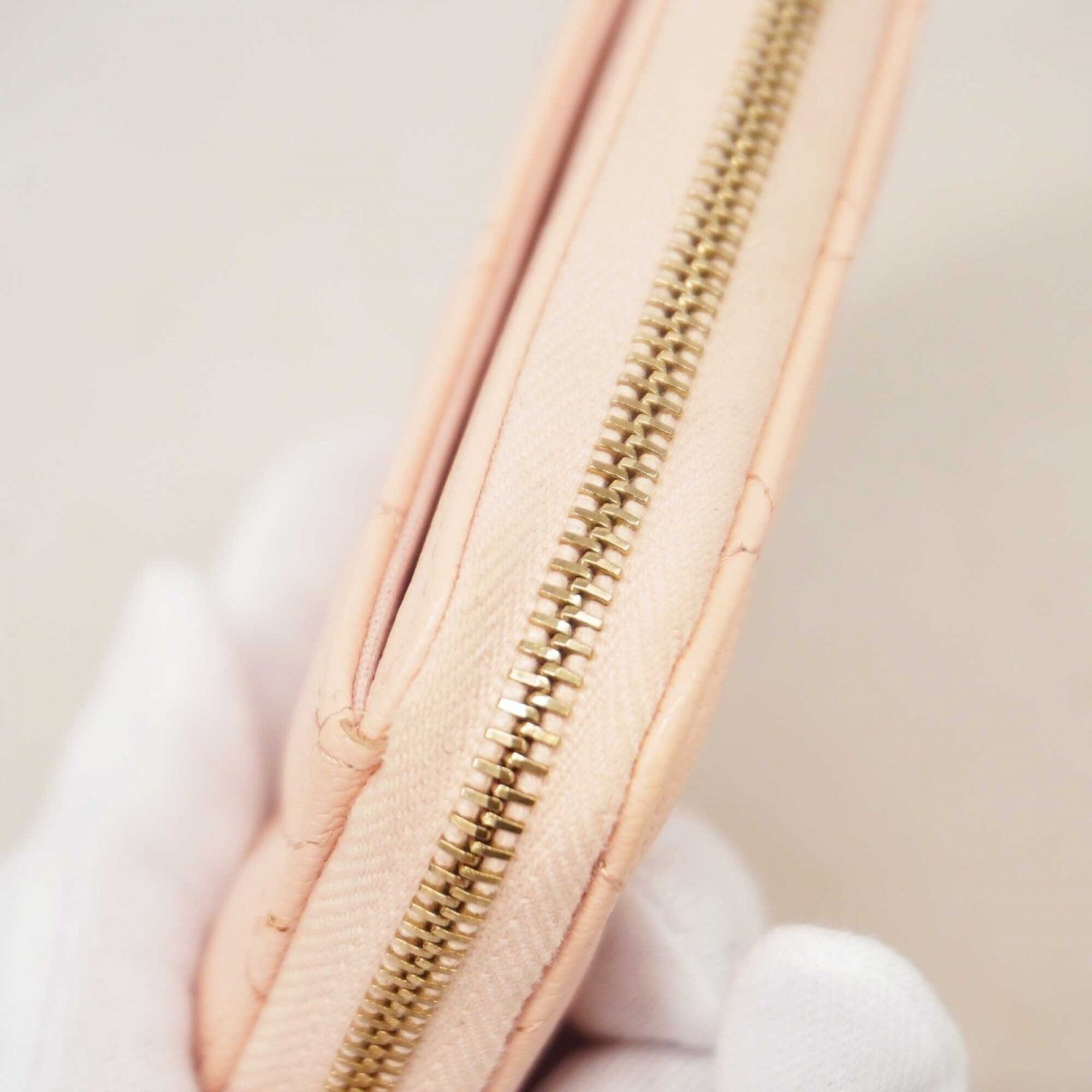 Chanel Pink Grained Calfskin Coin Purse/Coin Case (Pre-Owned)