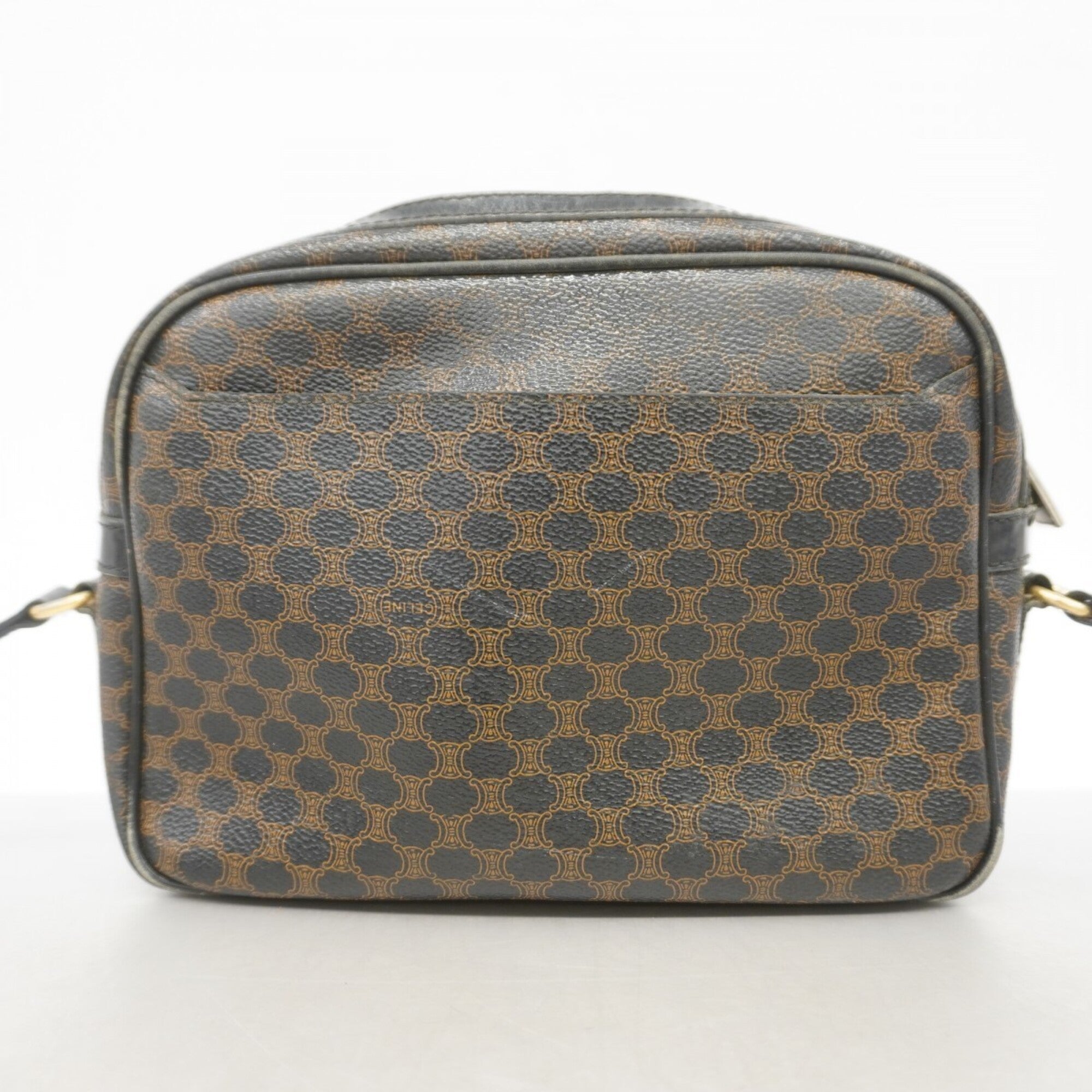 Celine Black Brown Pvc Shoulder Bag (Pre-Owned)