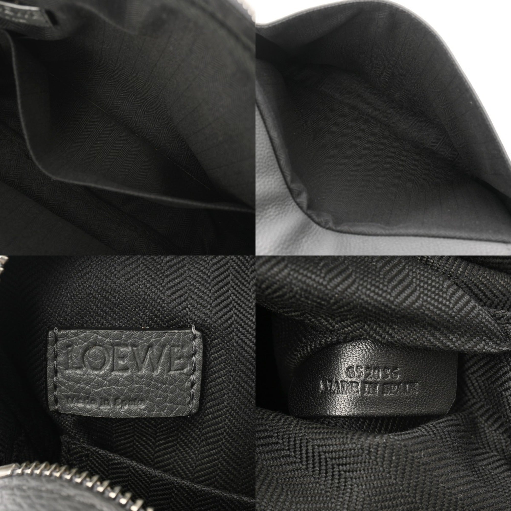 Loewe Gray Leather Shoulder Bag (Pre-Owned)