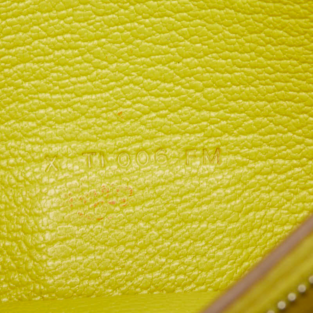 Hermes Lime Yellow Chevre Leather Long Wallet (Bi-Fold) (Pre-Owned)