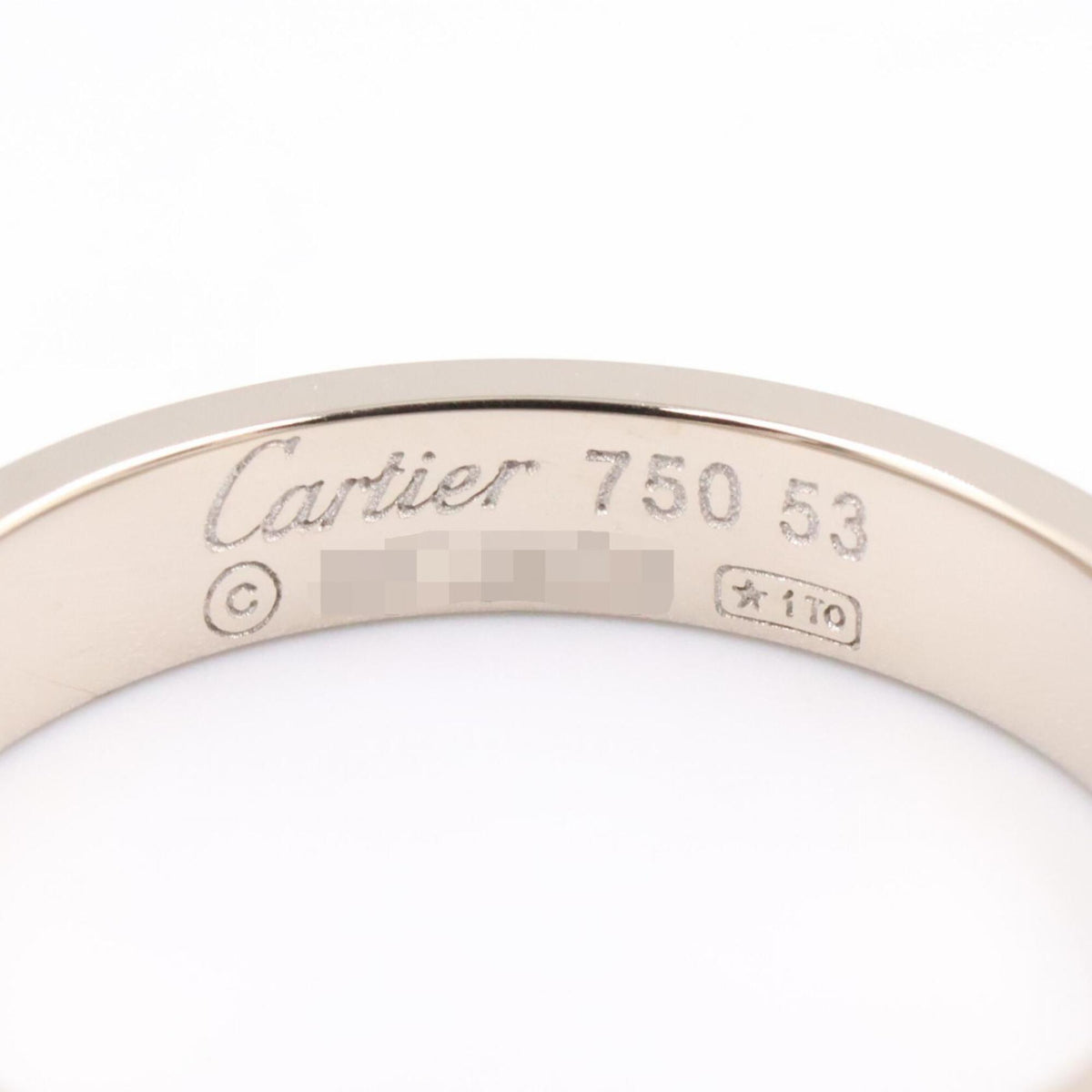 Cartier Silver White Gold (18K) Band Ring (Pre-Owned)
