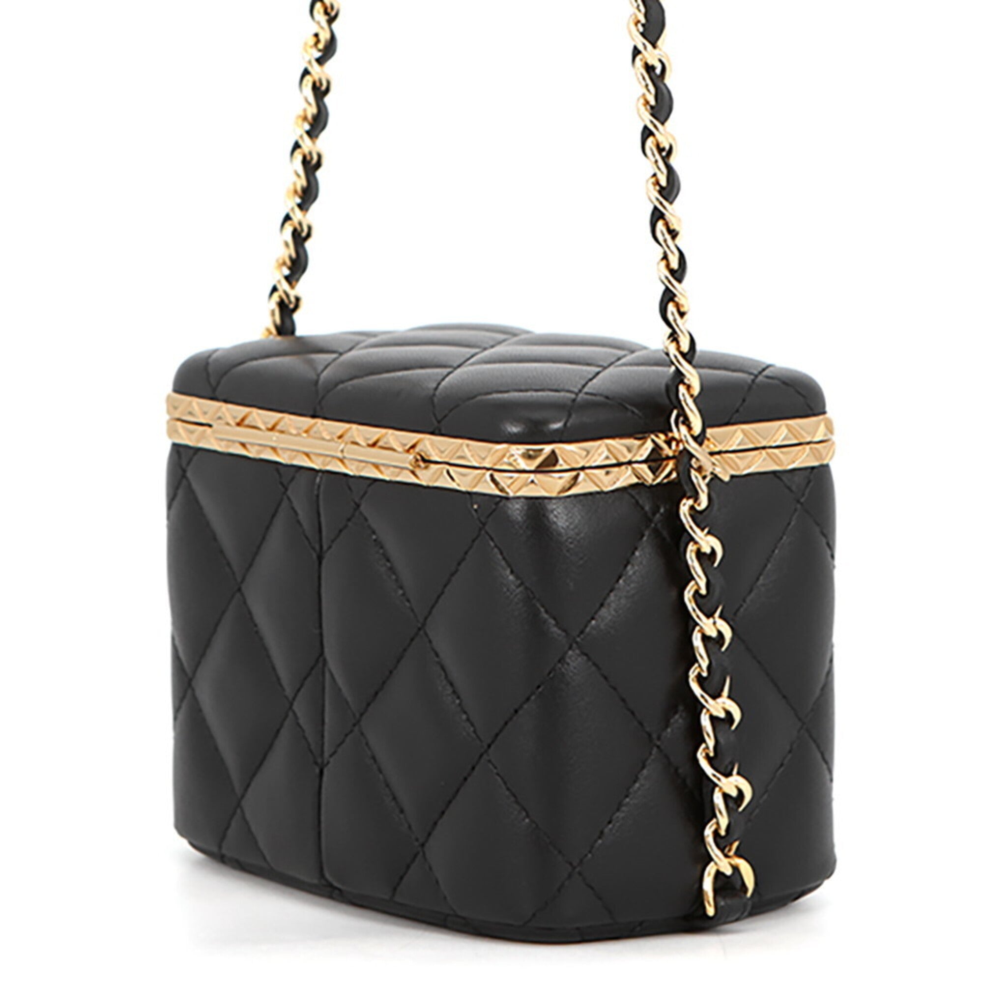Chanel Black Handbag Shoulder Bag (Pre-Owned)