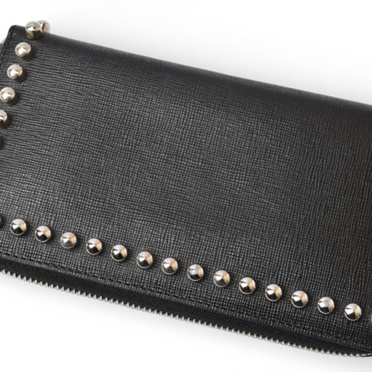 Fendi Black Leather Long Wallet (Bi-Fold) (Pre-Owned)