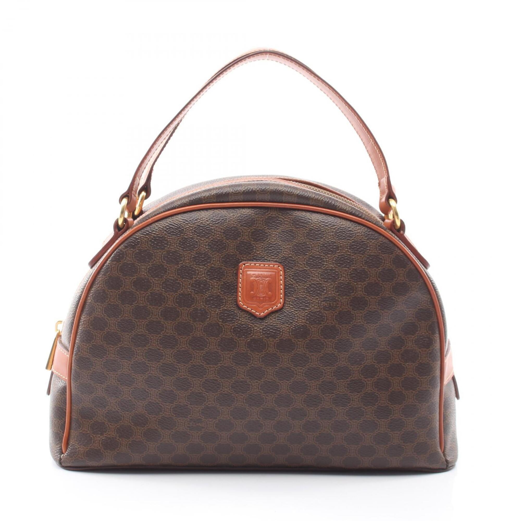 Celine Brown Coated Canvas Pvc Leather Handbag (Pre-Owned)