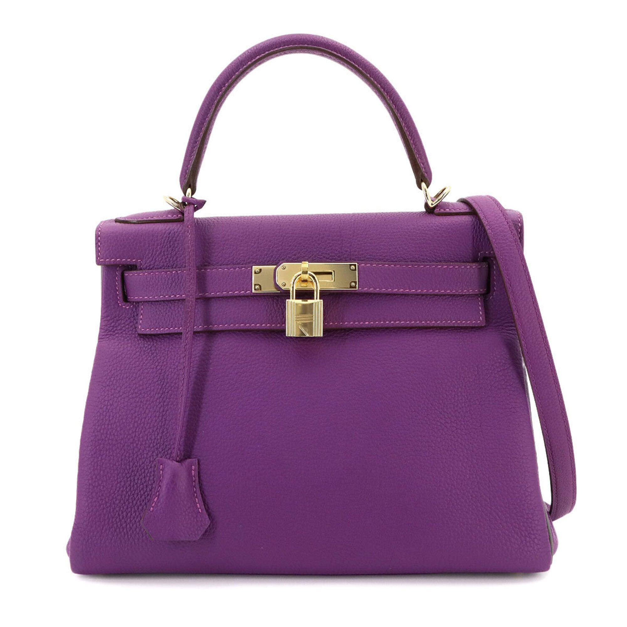 Hermes Anemone Etain Togo Leather Handbag (Pre-Owned)