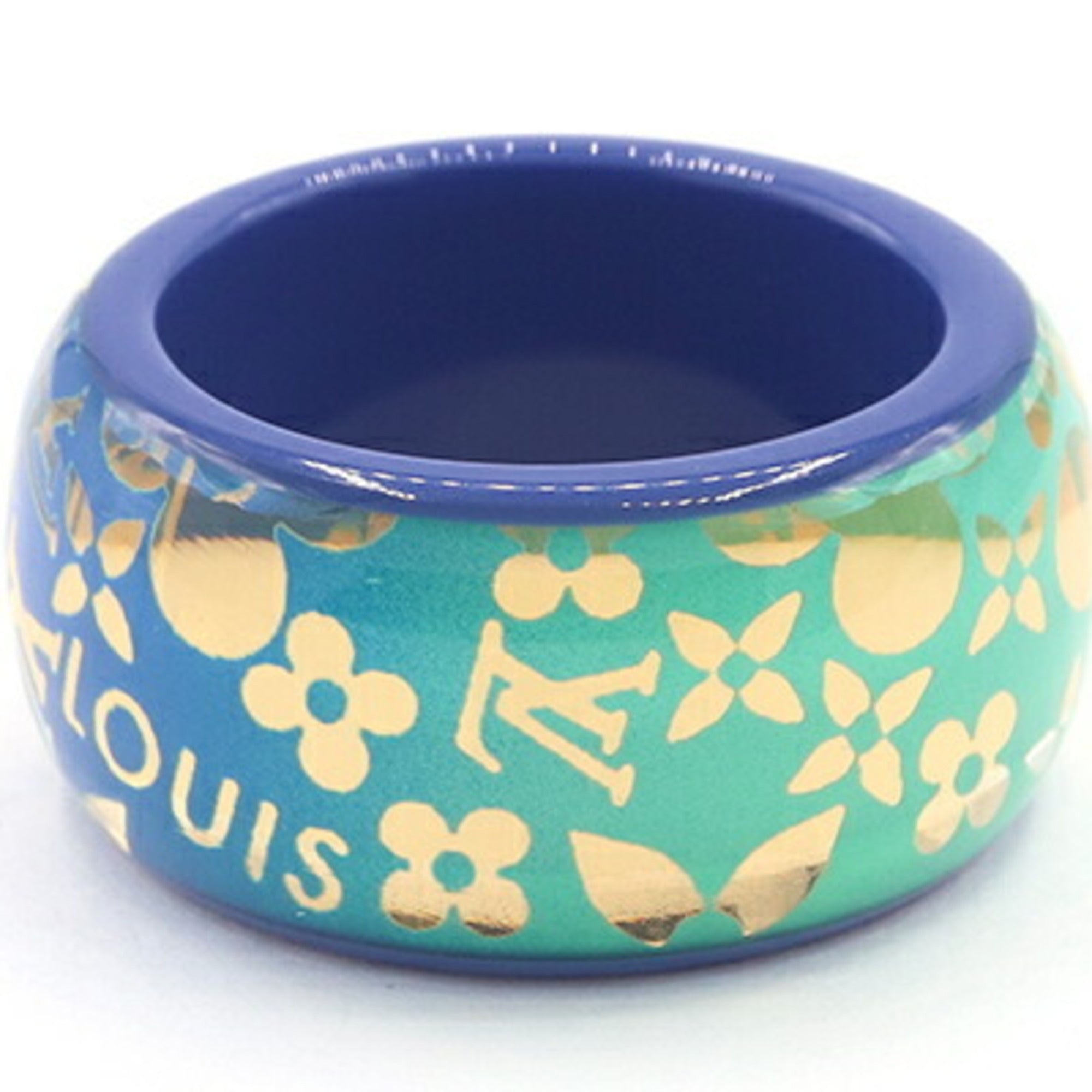 Louis Vuitton Blue Resin Band Ring (Pre-Owned)