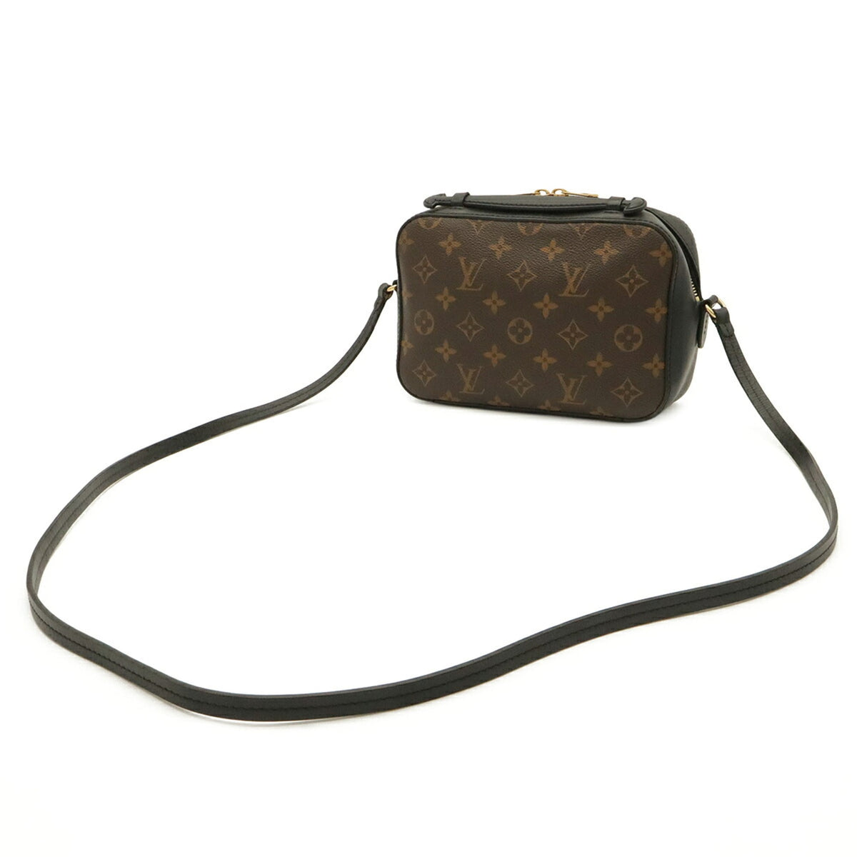 Louis Vuitton Noir Monogram Canvas Pvc Coated Canvas Leather Handbag Pochette Shoulder Bag (Pre-Owned)