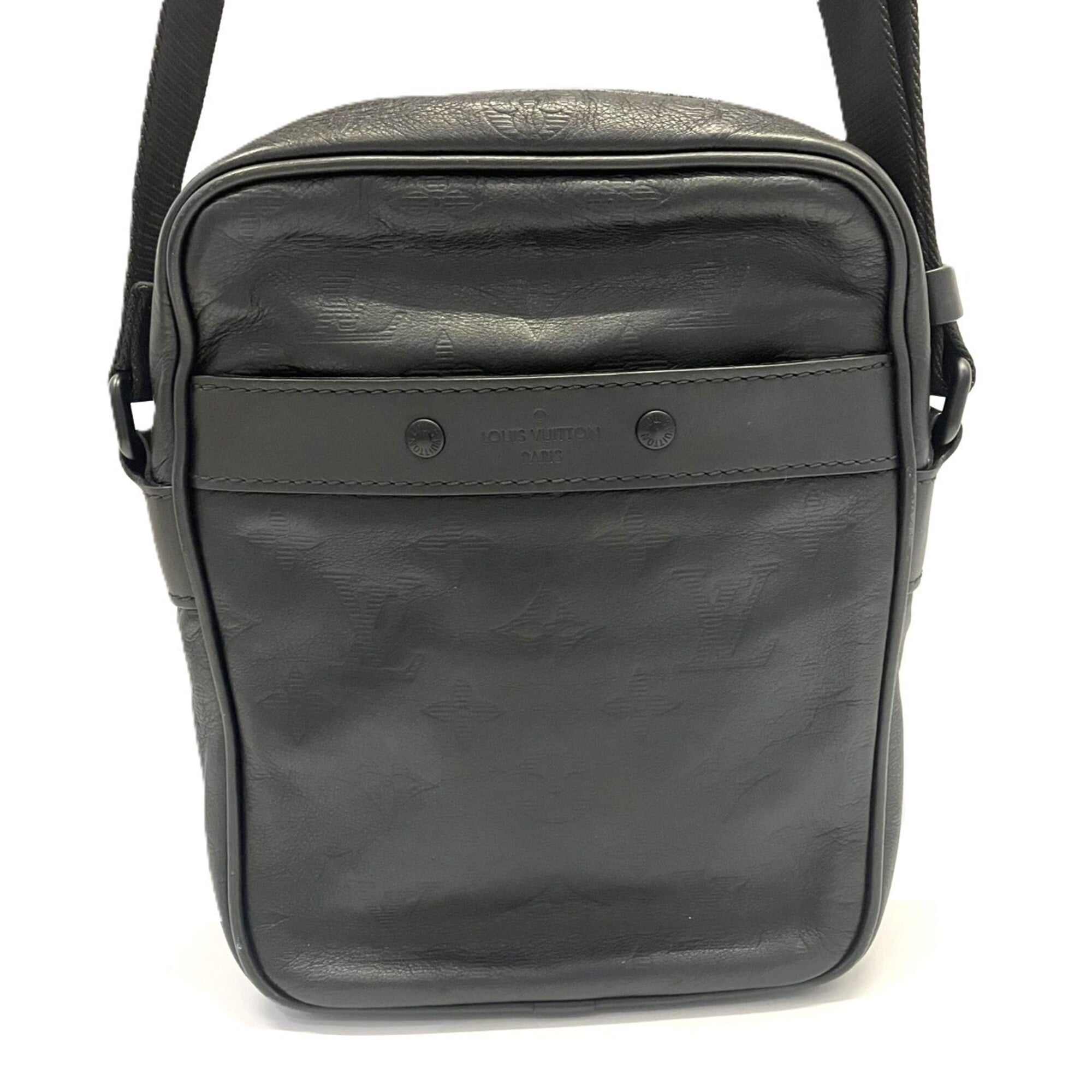 Louis Vuitton Monogram Shadow Black Monogram Shadow Shoulder Bag (Pre-Owned)