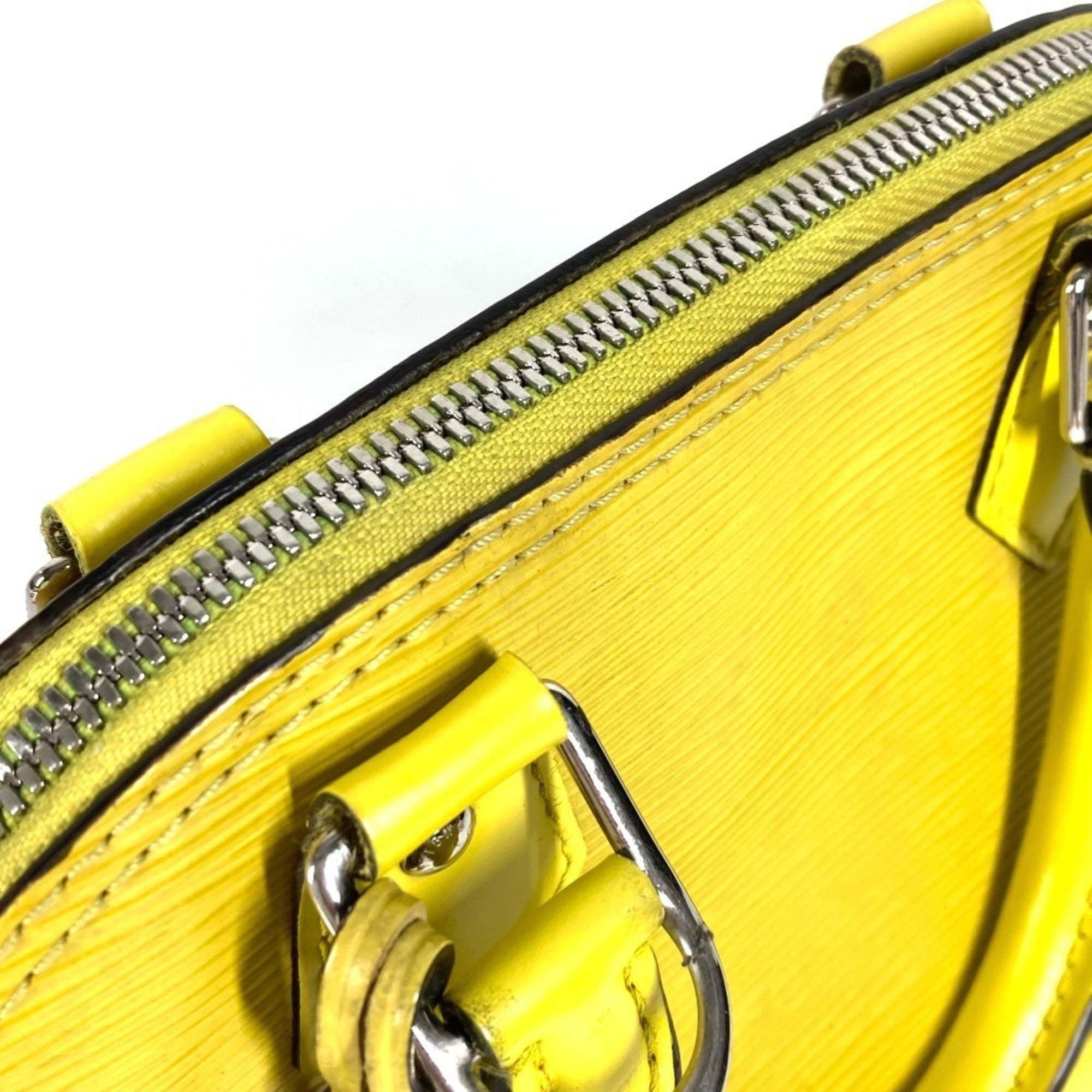 Louis Vuitton Pistache Yellow Epi Leather Handbag Shoulder Bag (Pre-Owned)