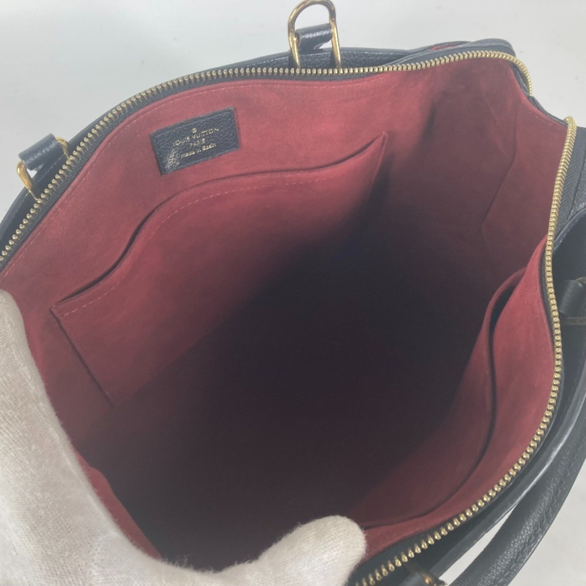 Louis Vuitton Black Noir Monogram Empreinte Handbag Tote Bag (Pre-Owned)