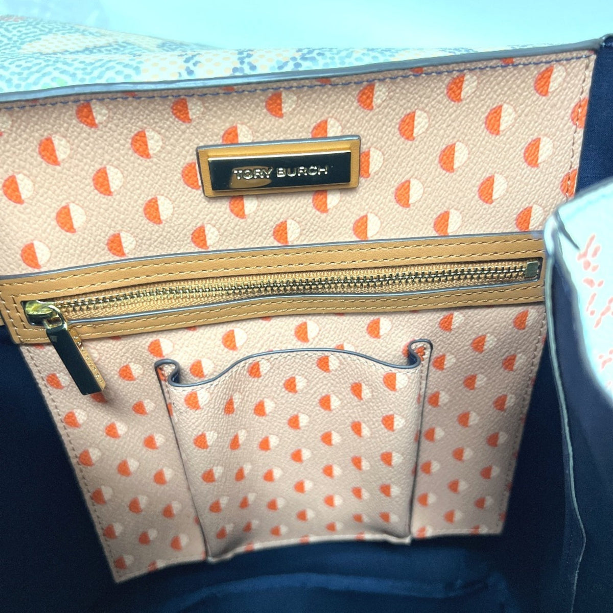 Tory Burch Multi-Color Pvc Leather Backpack Handbag (Pre-Owned)