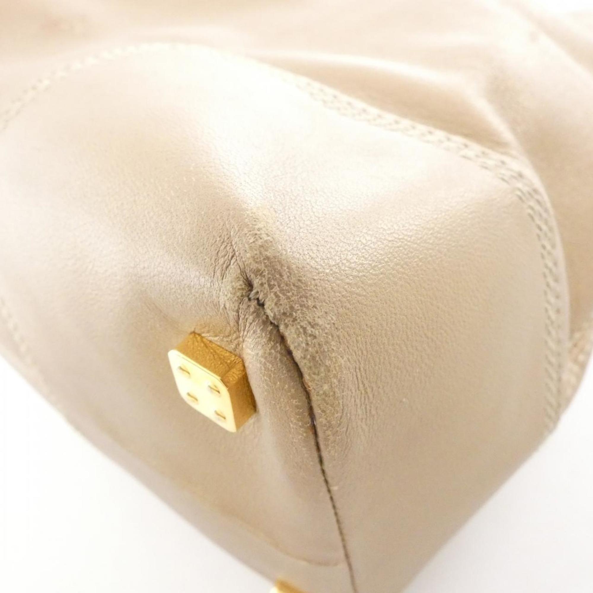 Loewe Gold Leather Handbag (Pre-Owned)