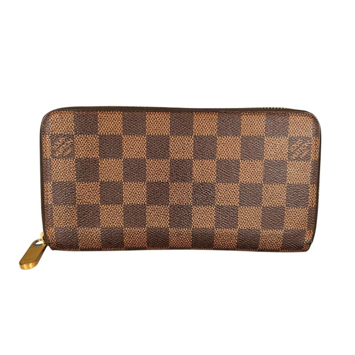 Louis Vuitton Brown Damier Canvas Long Wallet (Bi-Fold) (Pre-Owned)