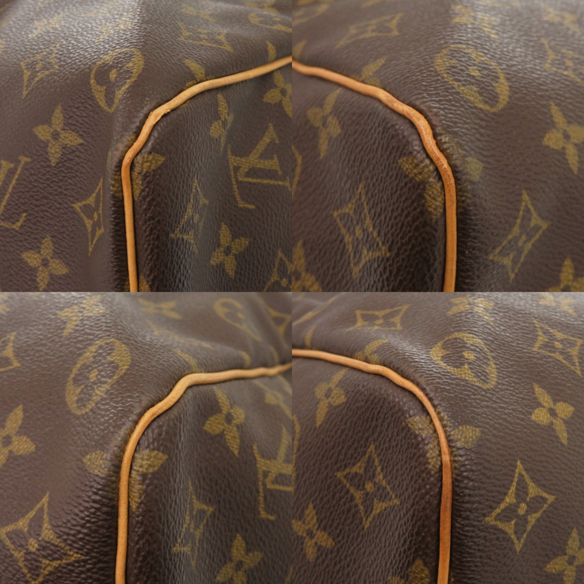 Louis Vuitton Brown Monogram Canvas Boston Bag (Pre-Owned)