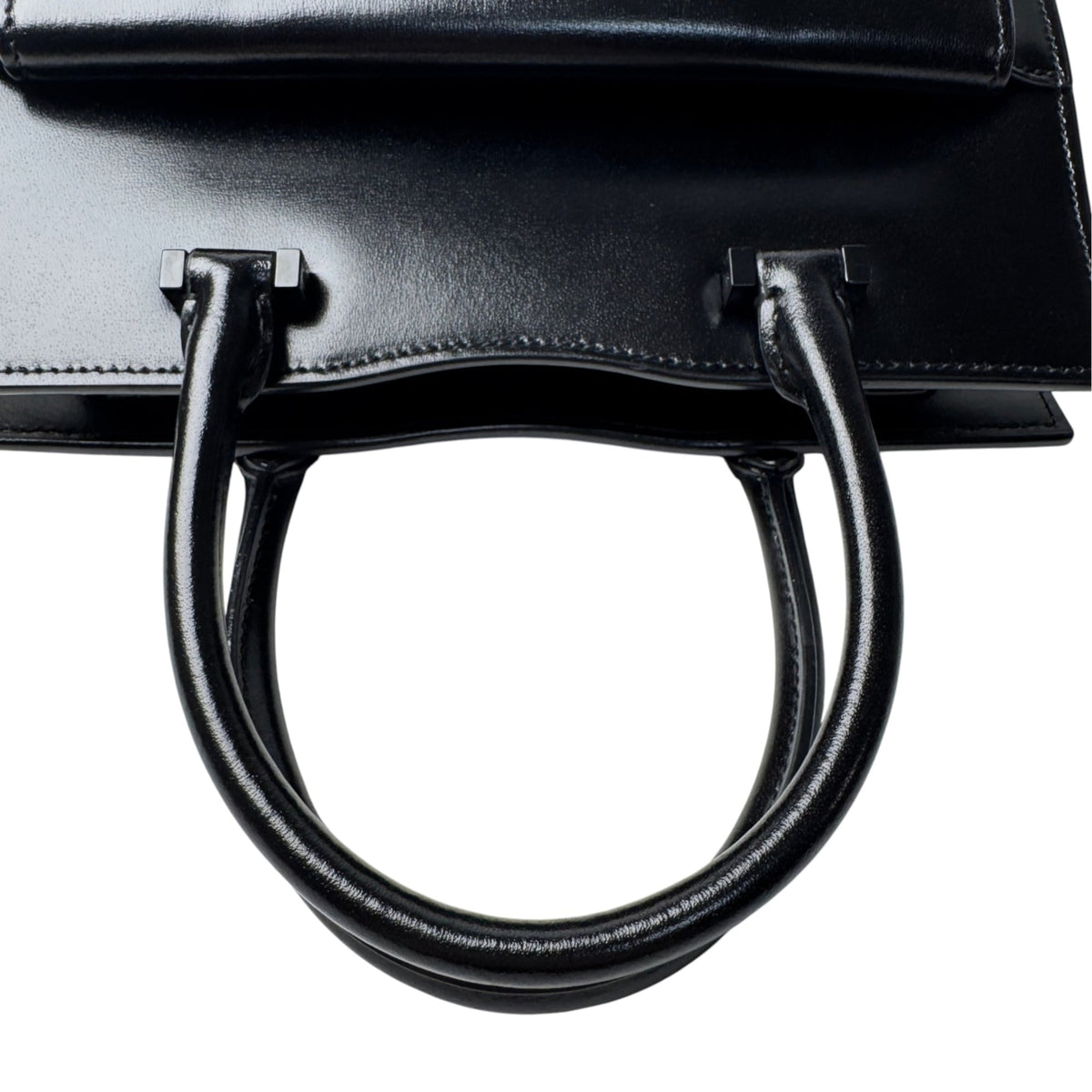 Saint Laurent Black Leather Handbag Shoulder Bag (Pre-Owned)