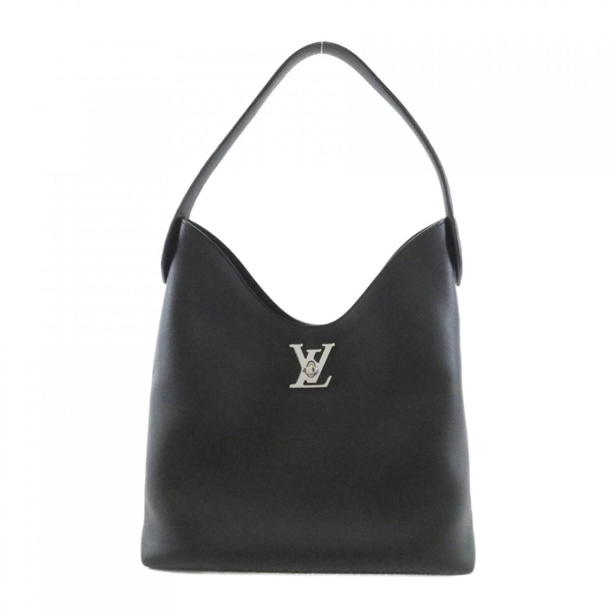 Louis Vuitton Black Leather Shoulder Bag (Pre-Owned)