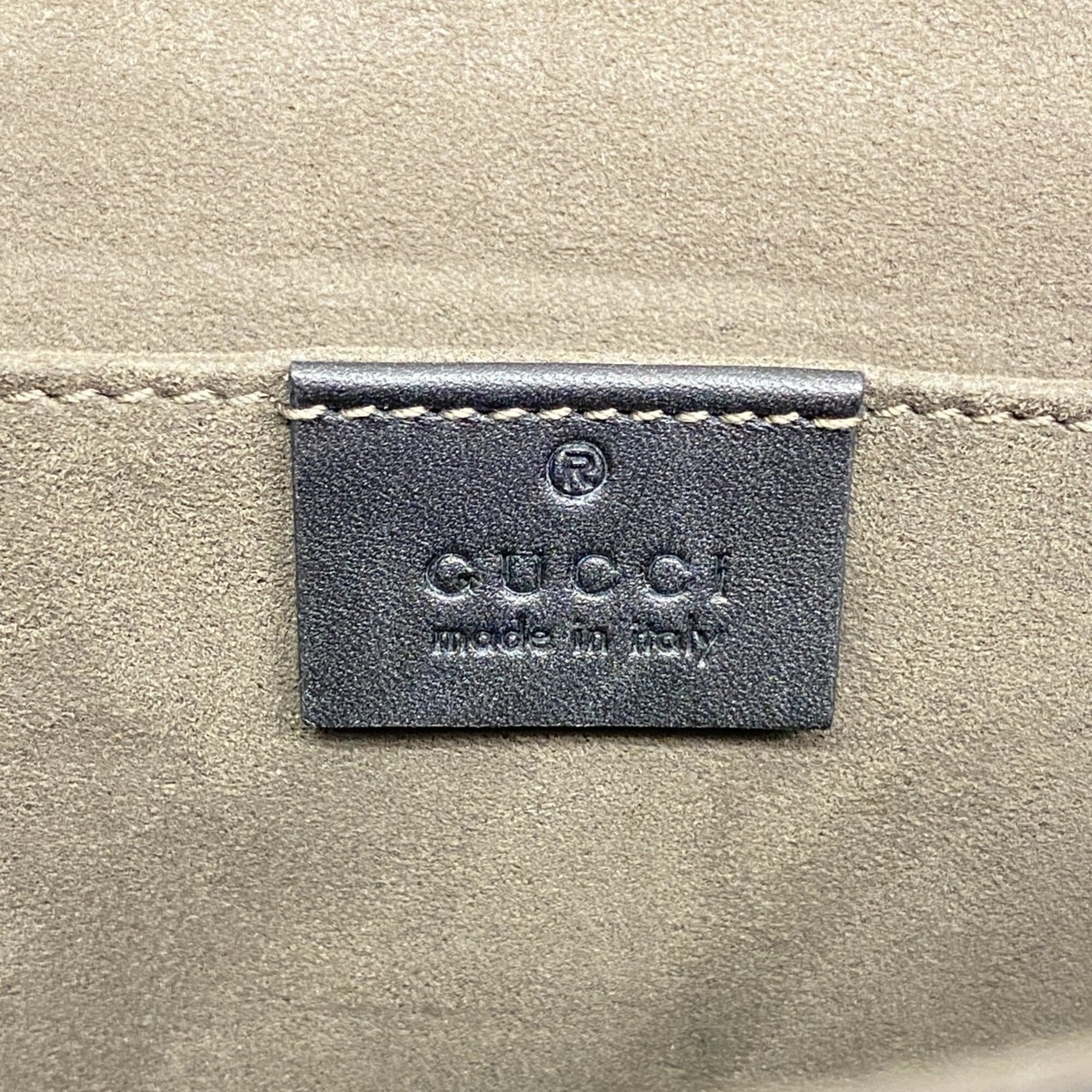 Gucci Black Brown Pvc Clutch Bag (Pre-Owned)
