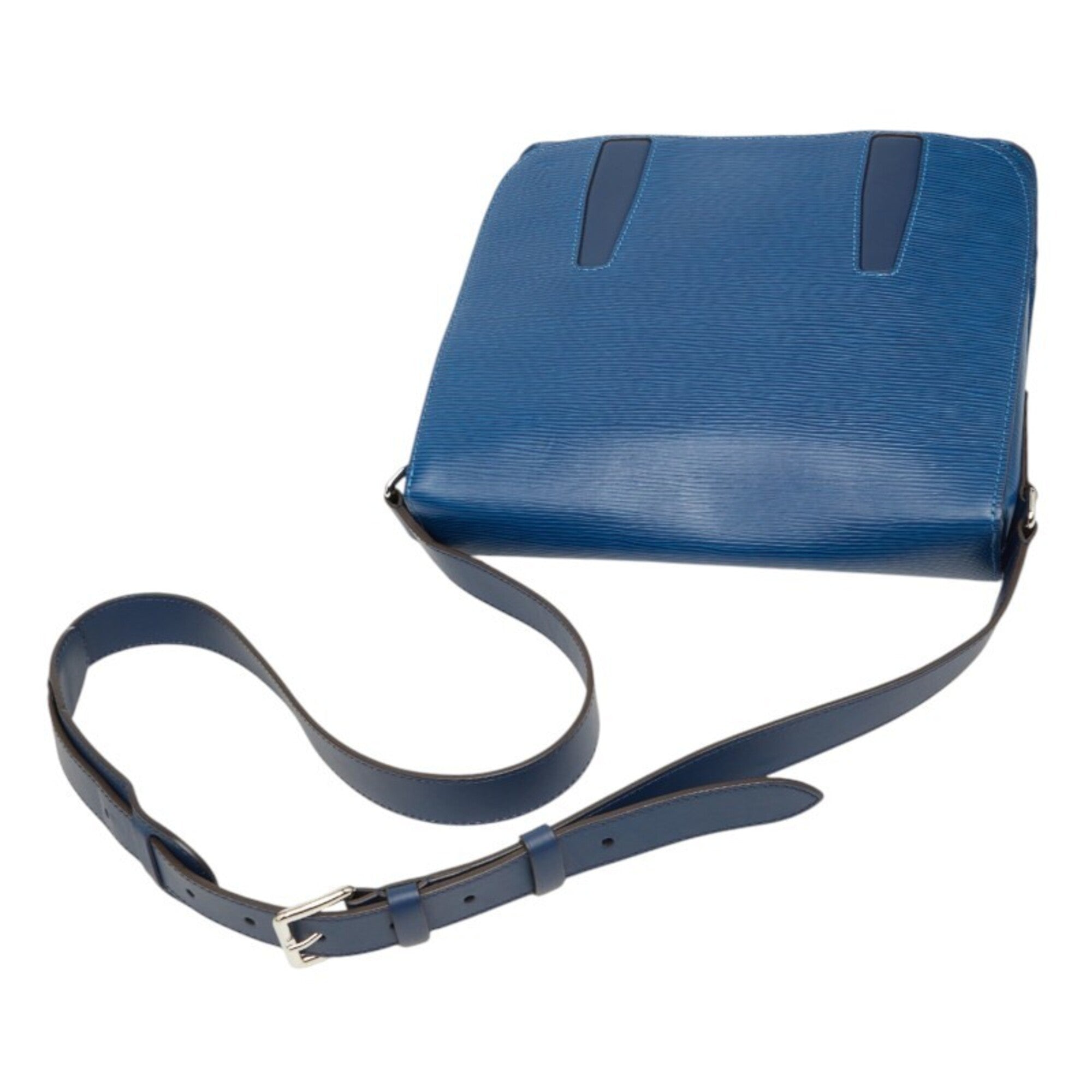 Louis Vuitton Blue Leather Shoulder Bag (Pre-Owned)