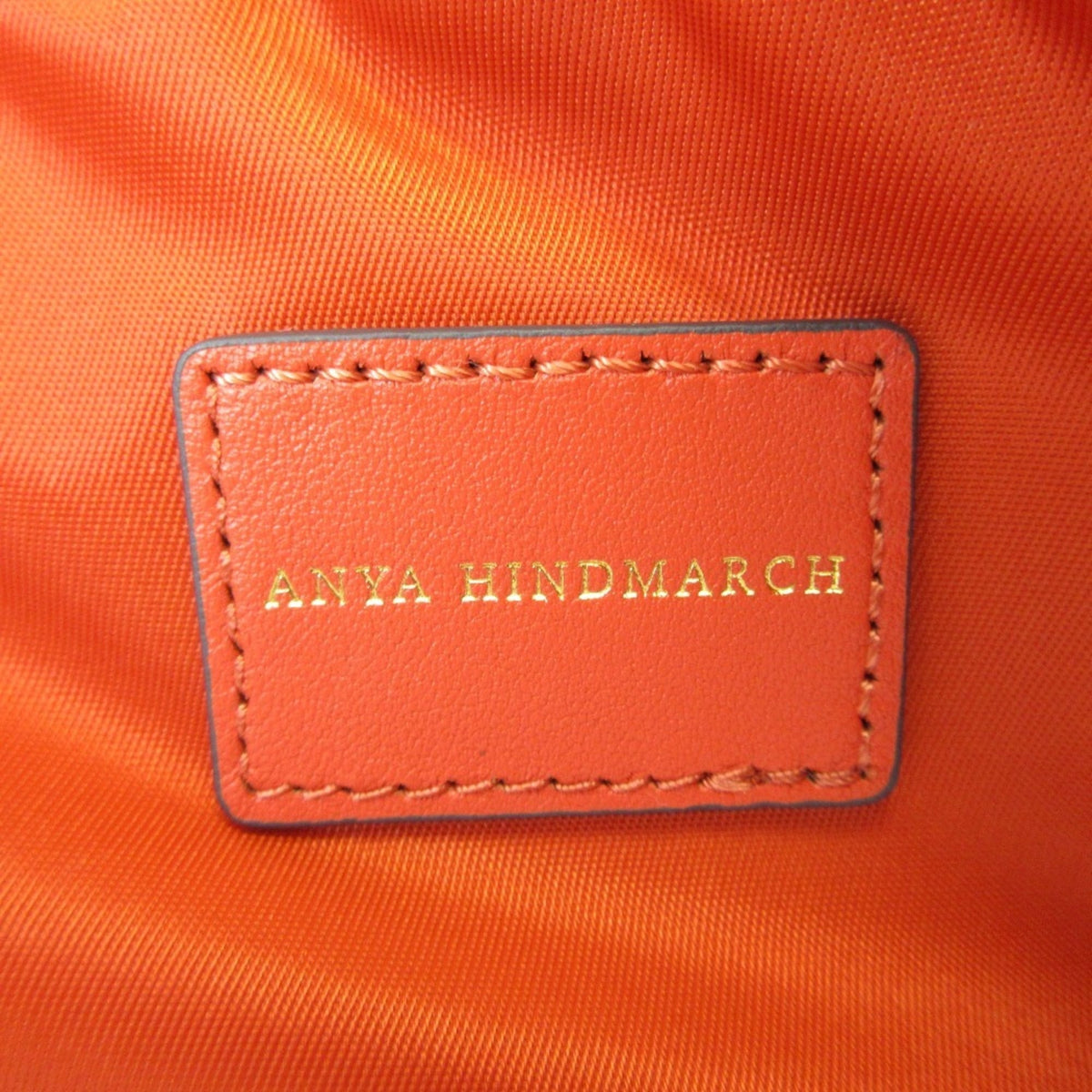 Anya Hindmarch Clear Orange Clutch Bag (Pre-Owned)