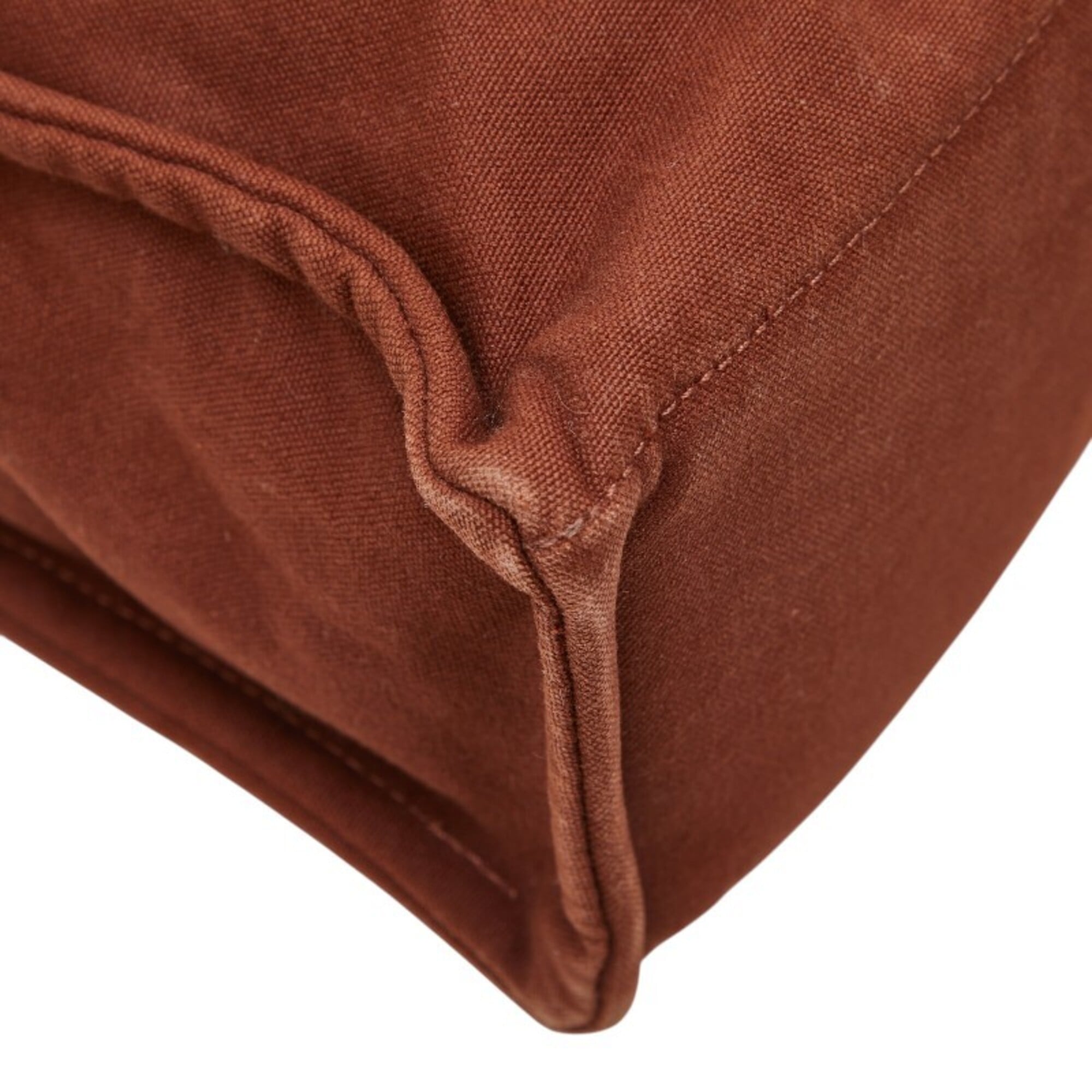 Hermes Brown Canvas Tote Bag (Pre-Owned)