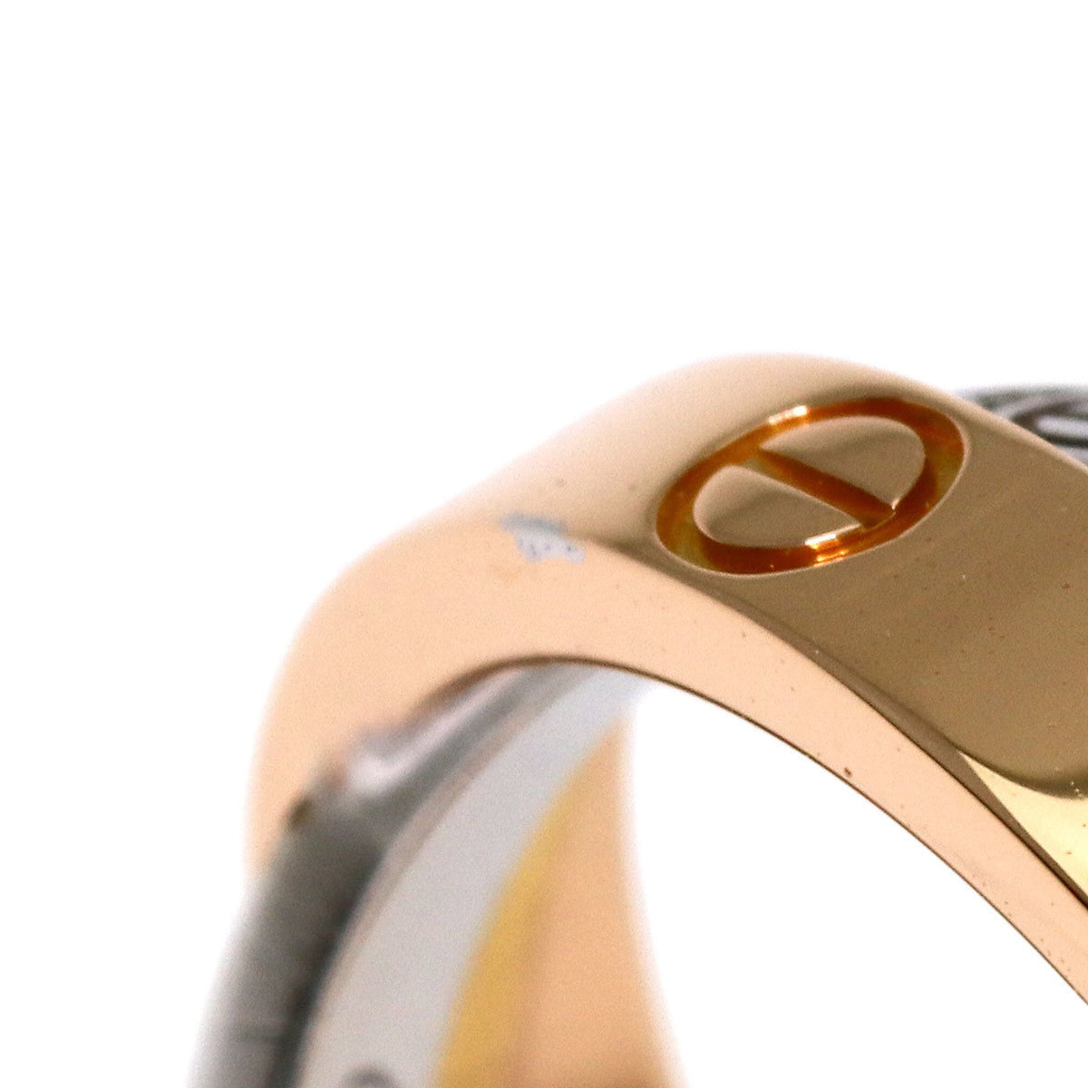 Cartier Pink Gold (18K) White Gold (18K) Band Ring (Pre-Owned)