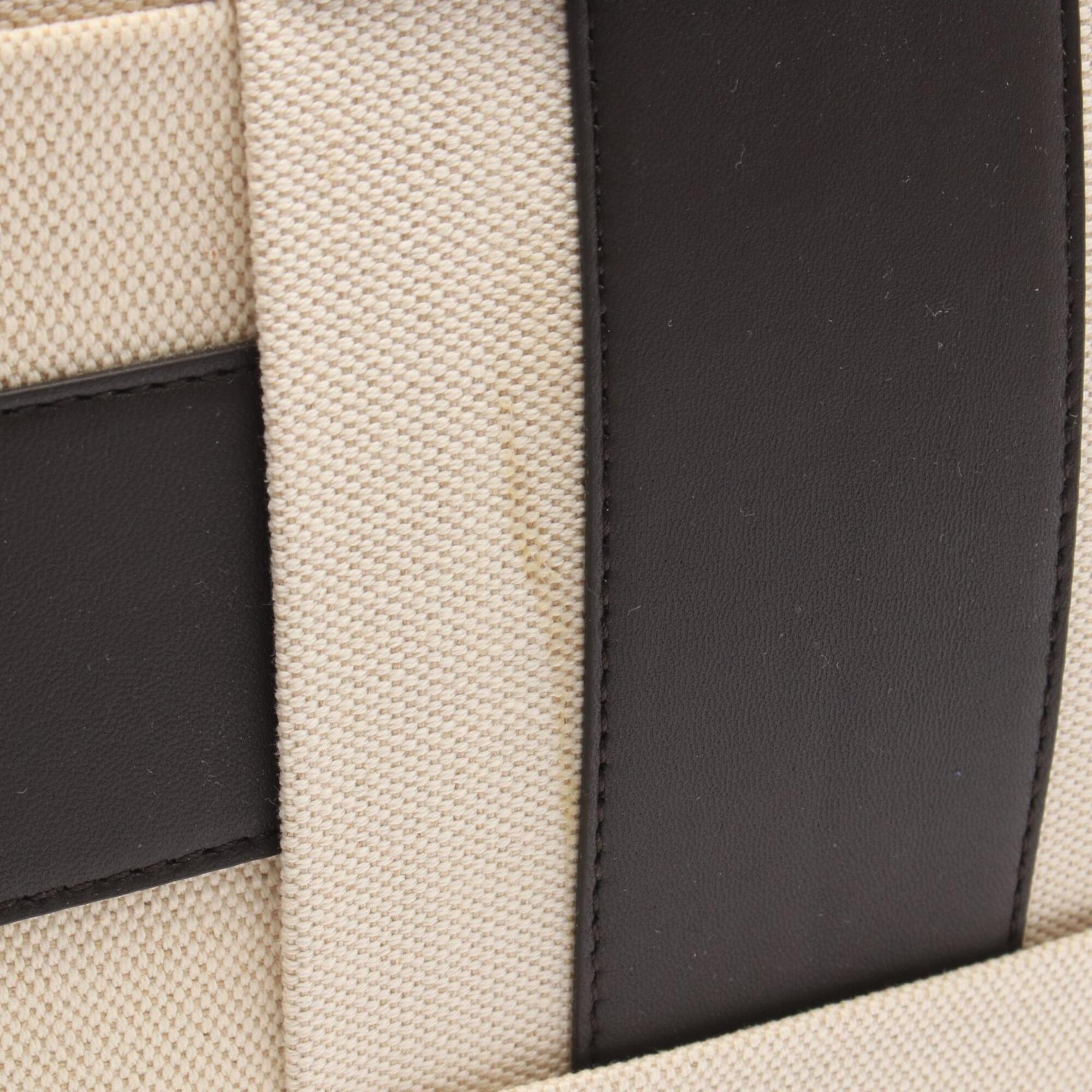 Bottega Veneta Beige Brown Intrecciato Handbag Pouch Tote Bag (Pre-Owned)