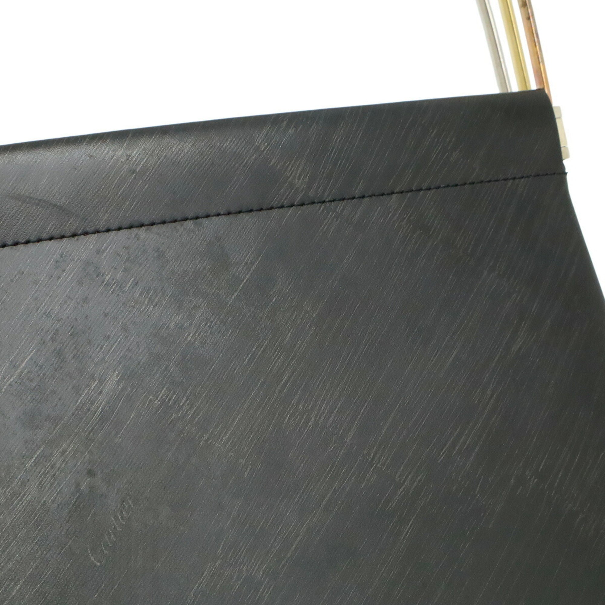 Cartier Black Urethane Leather Handbag (Pre-Owned)