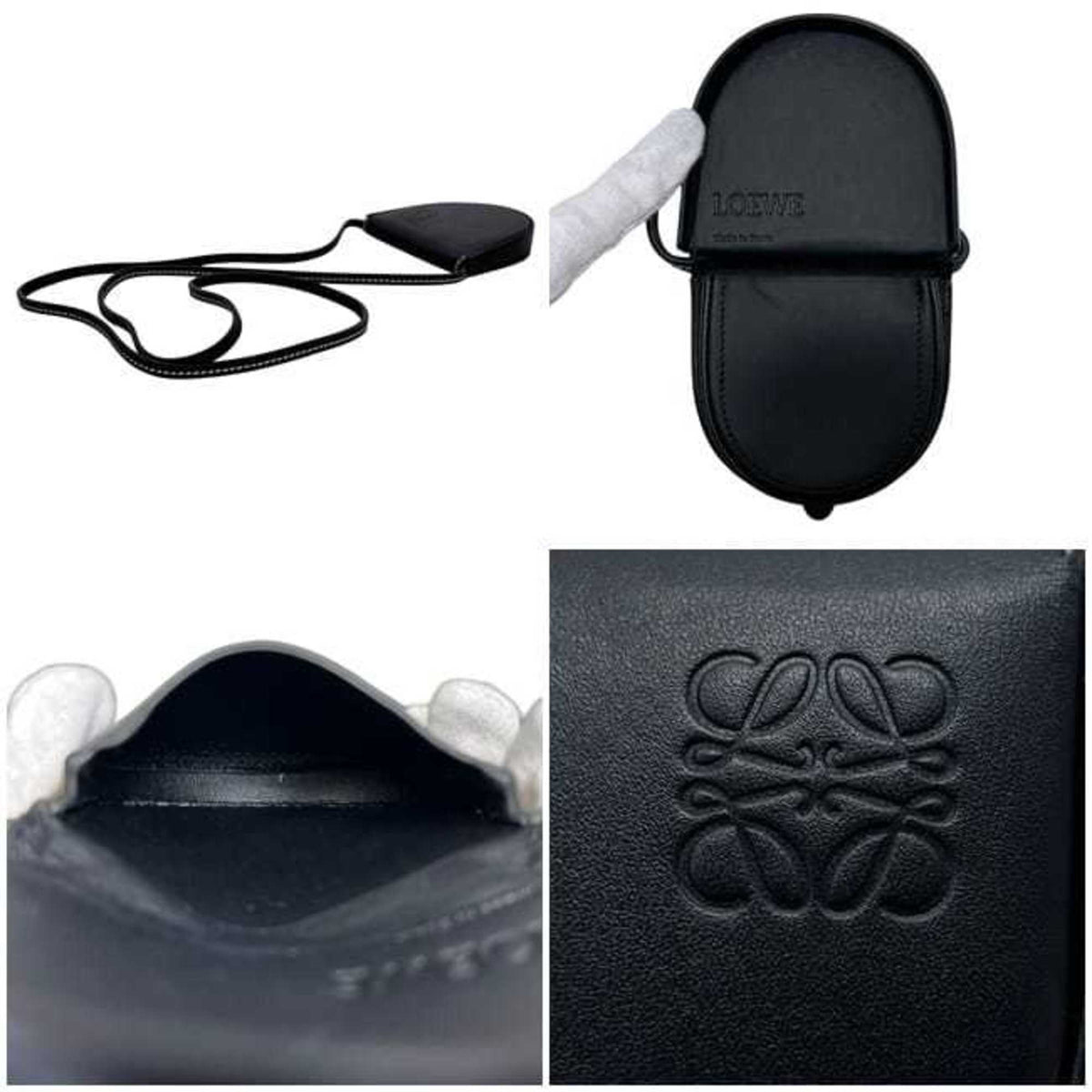 Loewe Black Leather Pochette Pouch (Pre-Owned)