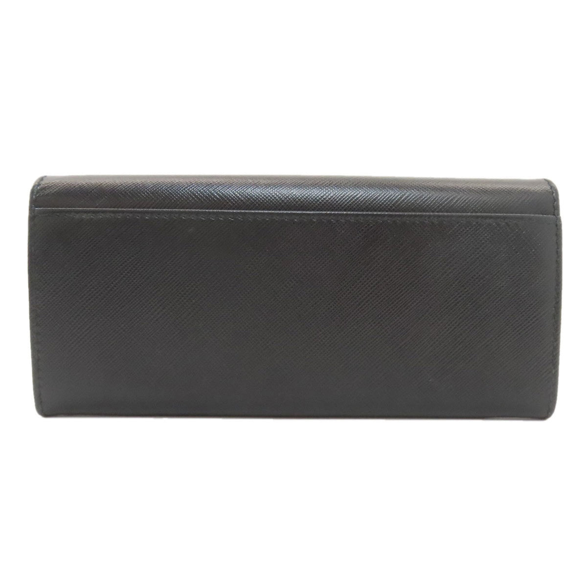 Salvatore Ferragamo Black Leather Long Wallet (Bi-Fold) (Pre-Owned)