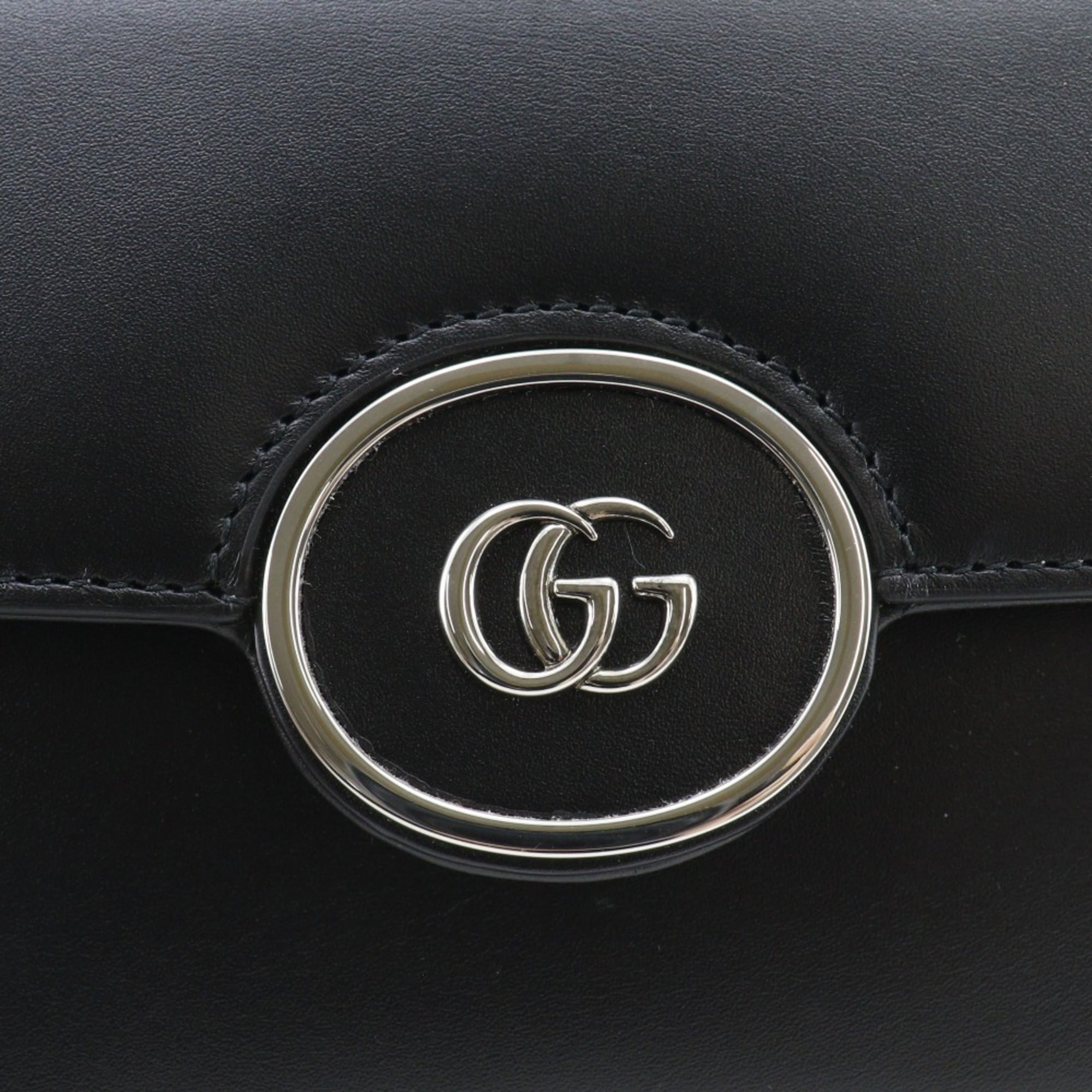 Gucci Black Leather Shoulder Bag (Pre-Owned)