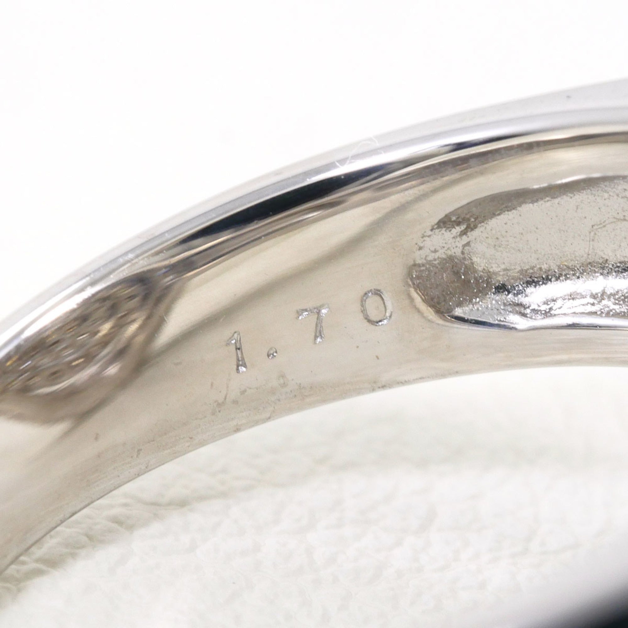 Unbranded Brown White Gold White Gold (18K) Band Ring (Pre-Owned)