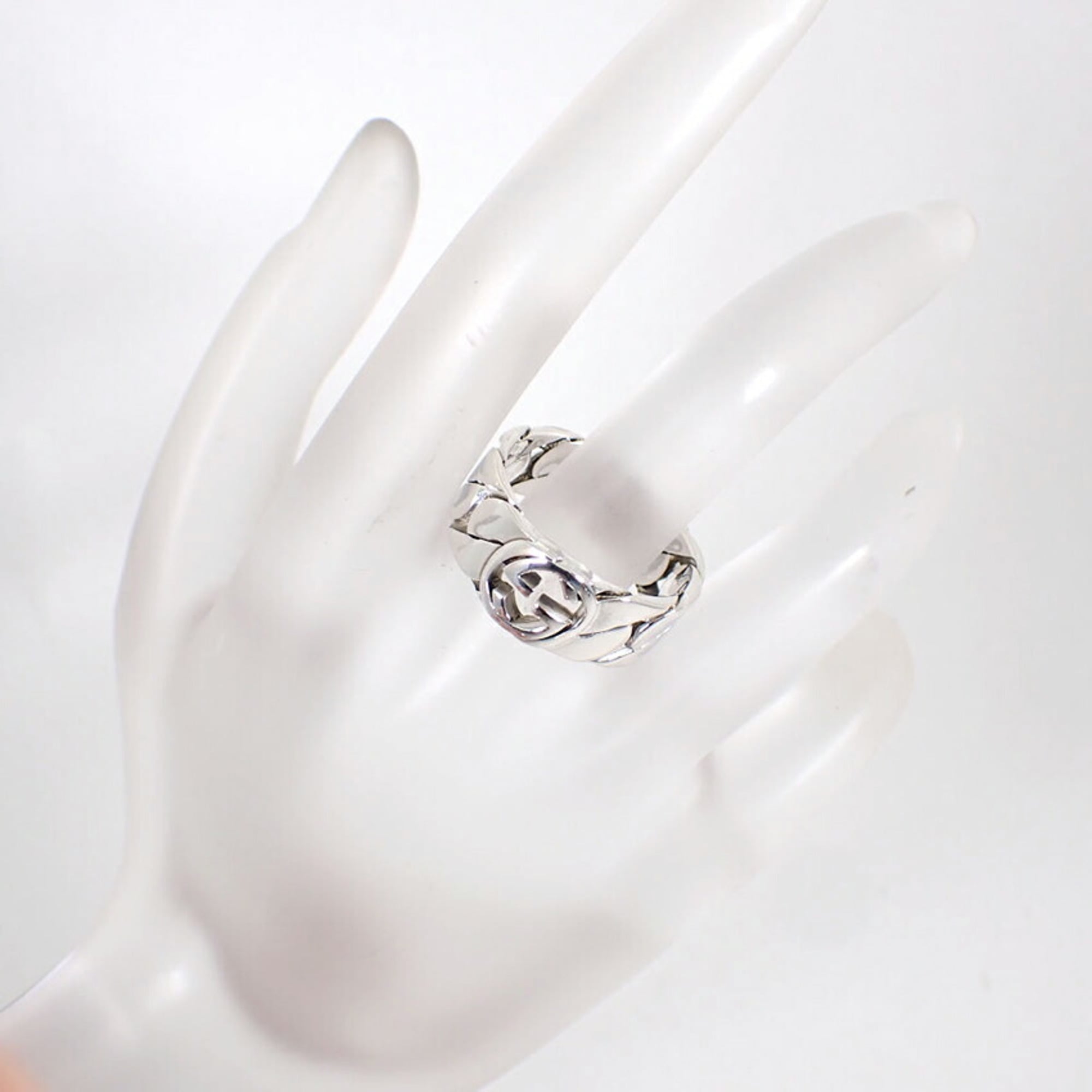 Gucci Sterling Silver 925 Band Ring (Pre-Owned)