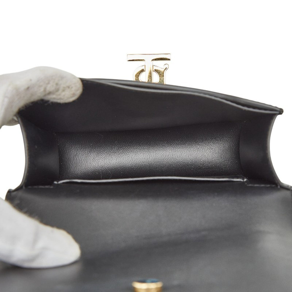 Burberry Black Leather Fanny Pack Sling Bag (Pre-Owned)
