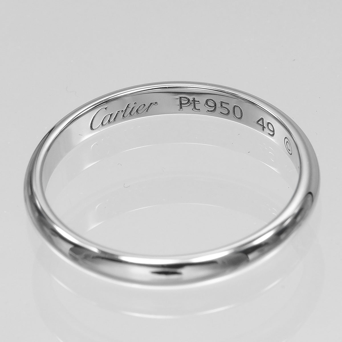 Cartier Platinum 950 Band Ring (Pre-Owned)