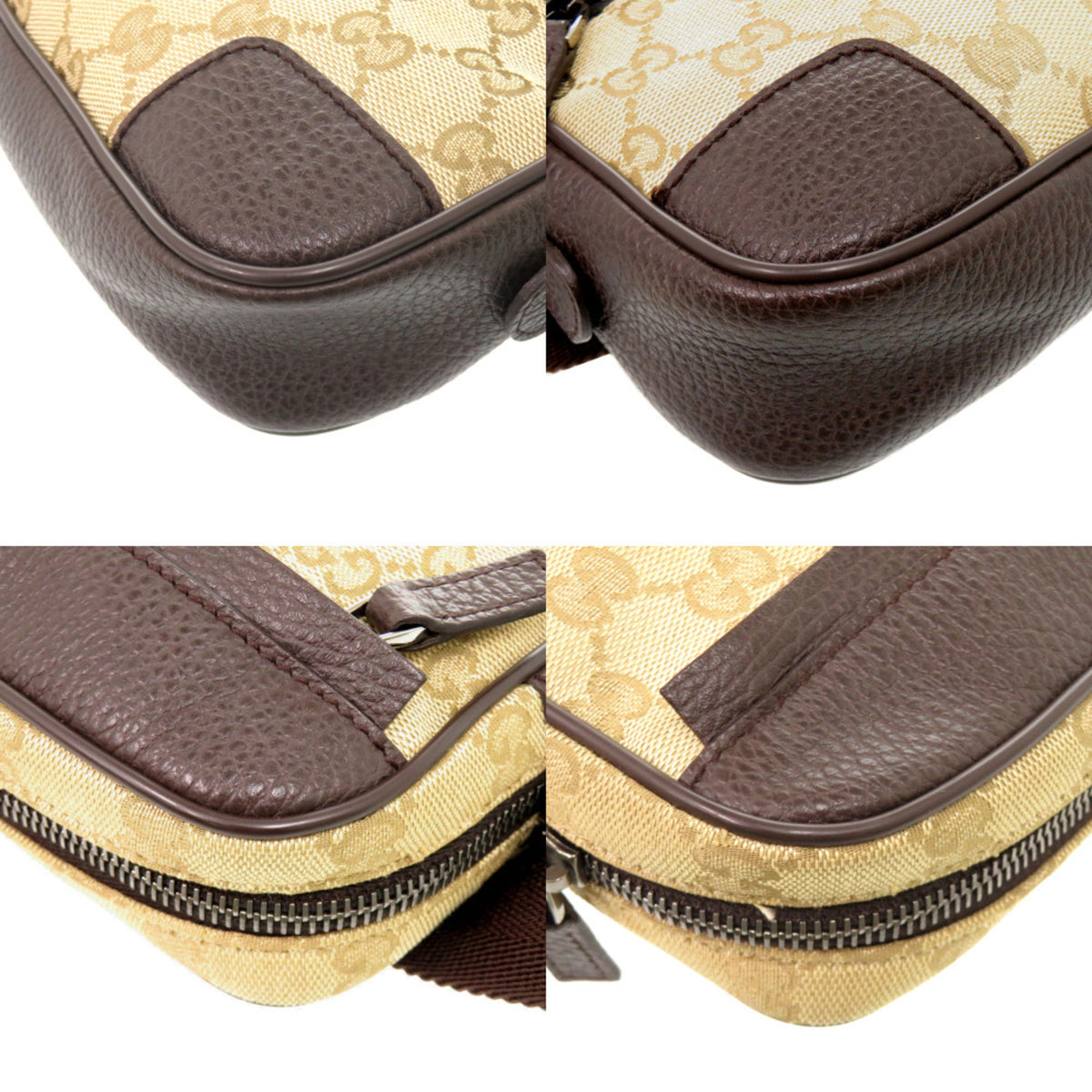 Gucci Beige Gg Canvas Sling Bag (Pre-Owned)
